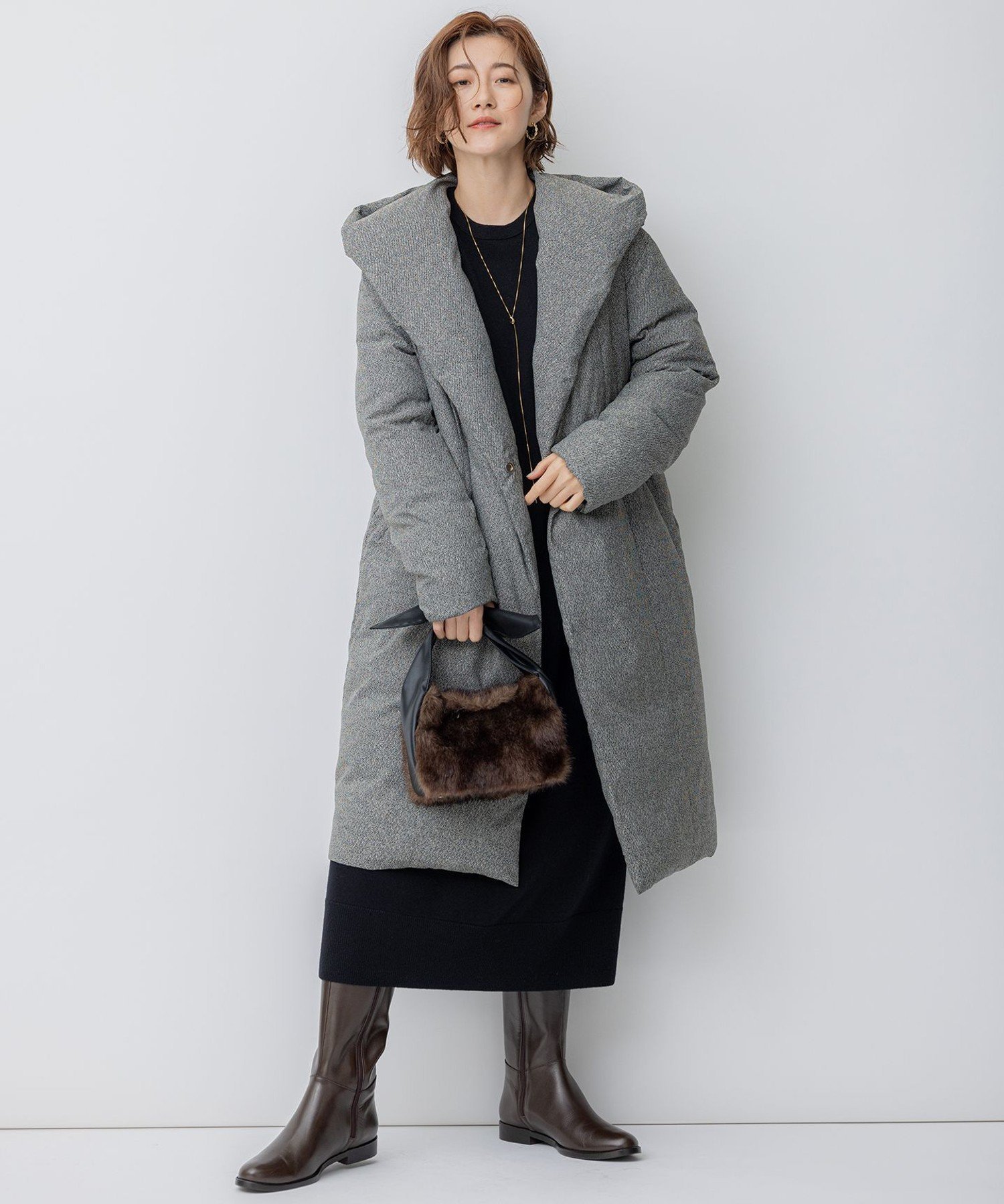 23区｜【洗える】ウールカシミヤ ニットワンピース | Rakuten Fashion