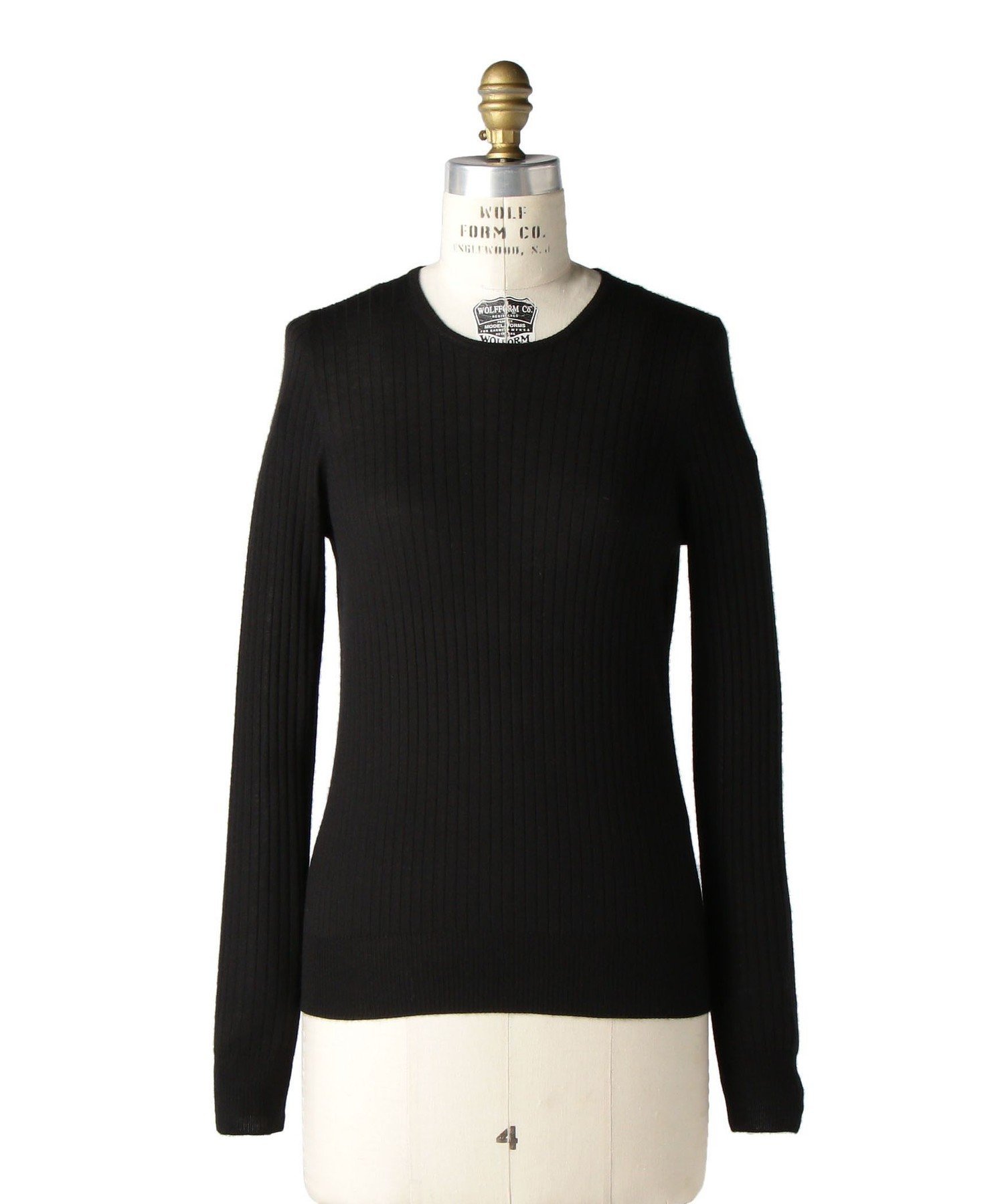 Drawer｜18G カシミヤシルクリブクルーネックニット | Rakuten Fashion