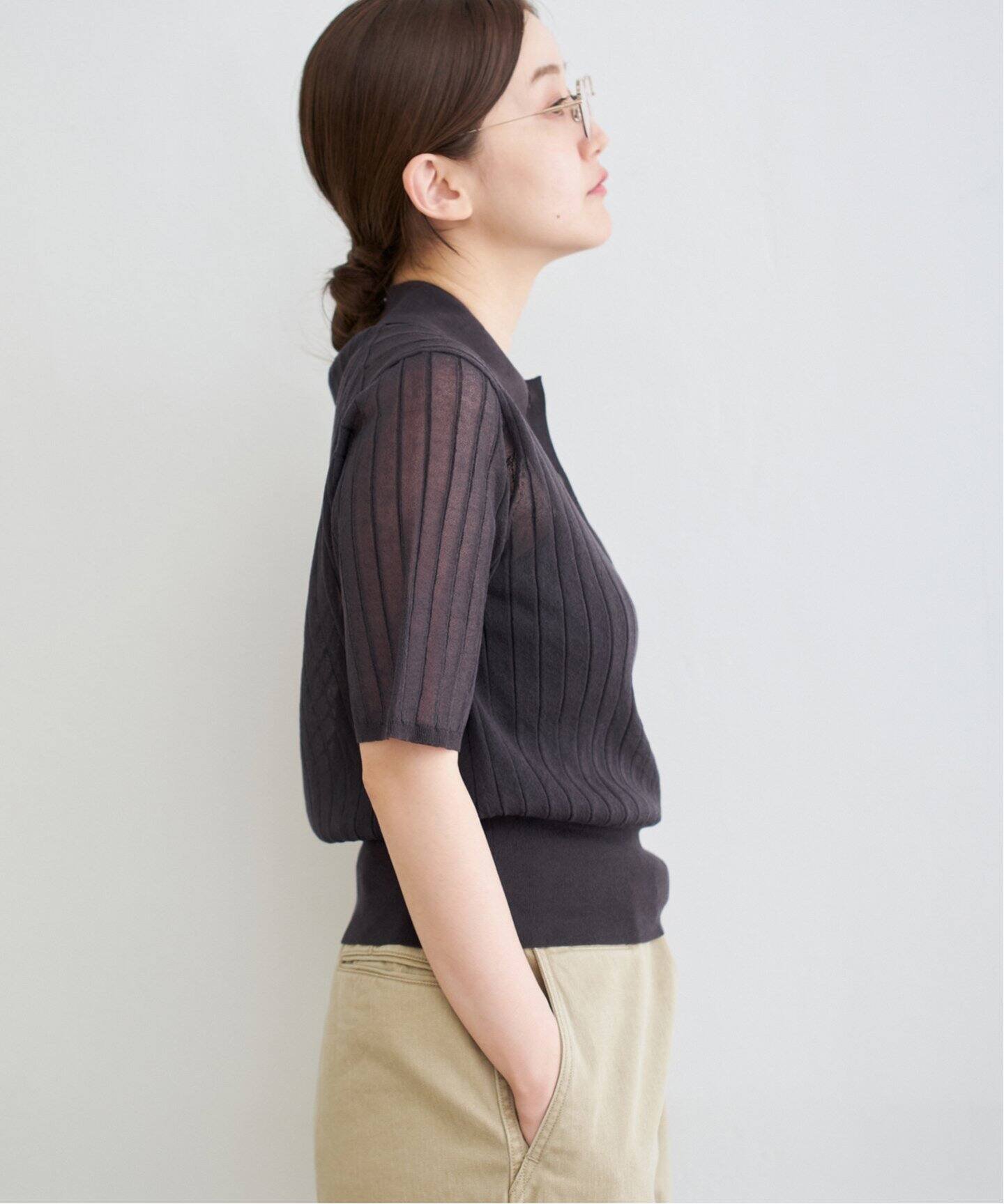 IENA｜FILMY COTTON 襟付きプルオーバー | Rakuten Fashion(楽天