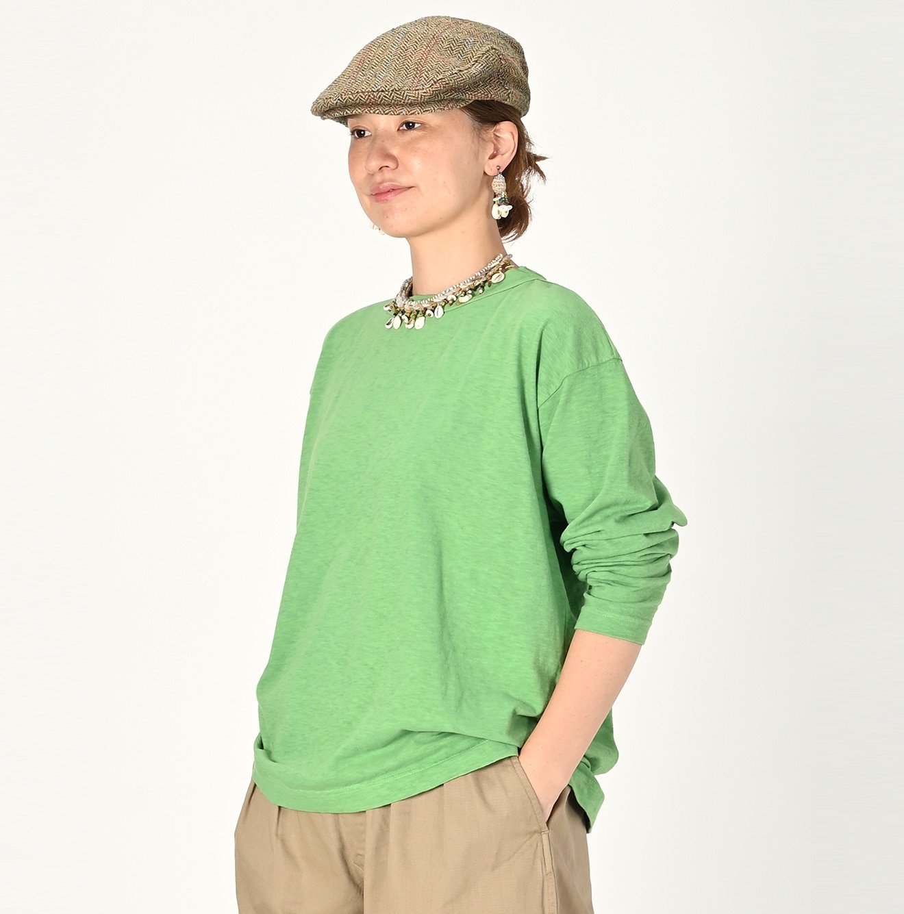 45R｜天竺の908オーシャン長袖Tシャツ(草木染め) | Rakuten Fashion