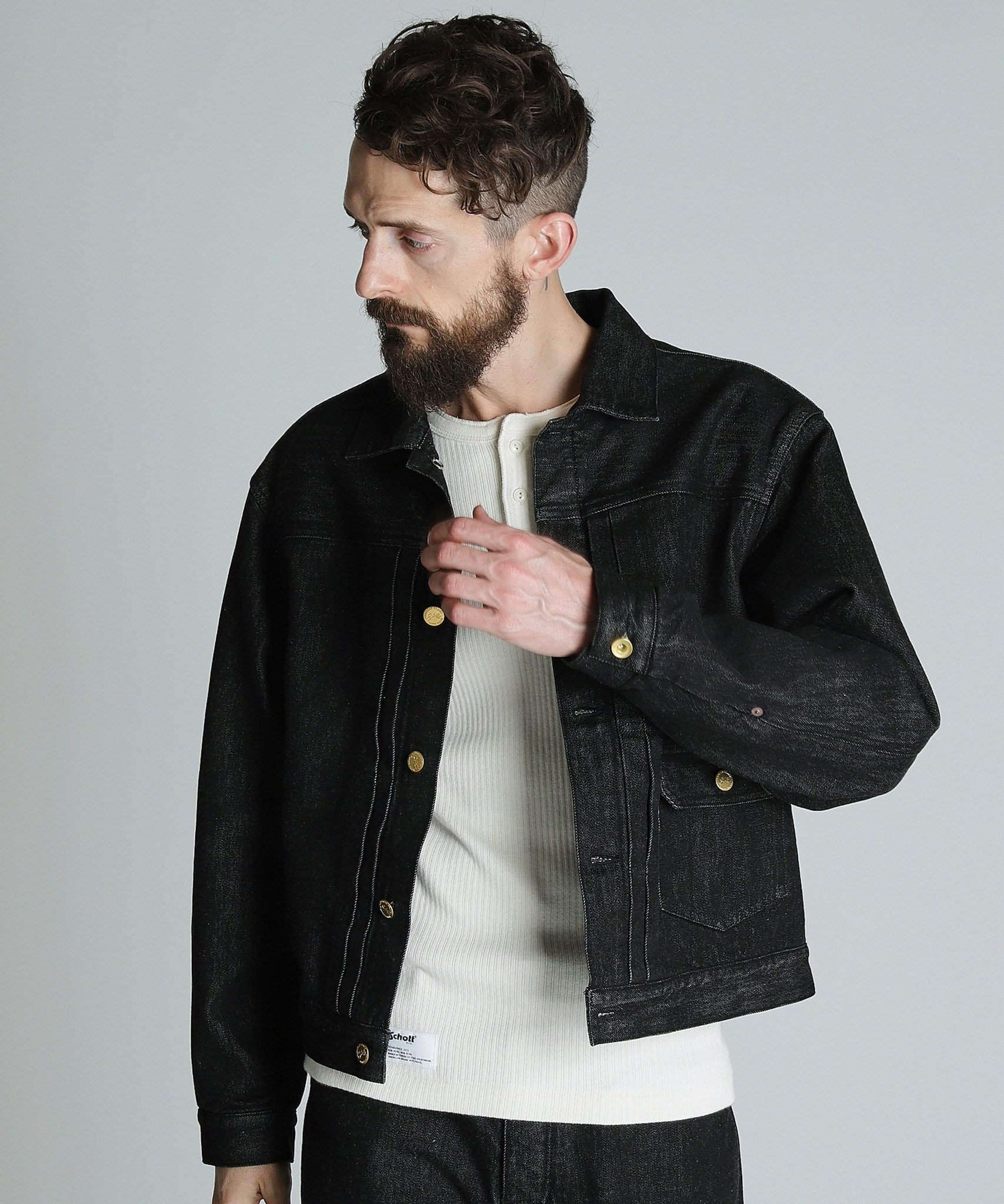 Schott｜LOT. 114 BLACK DENIM JACKET/ブラックデニムジャケット