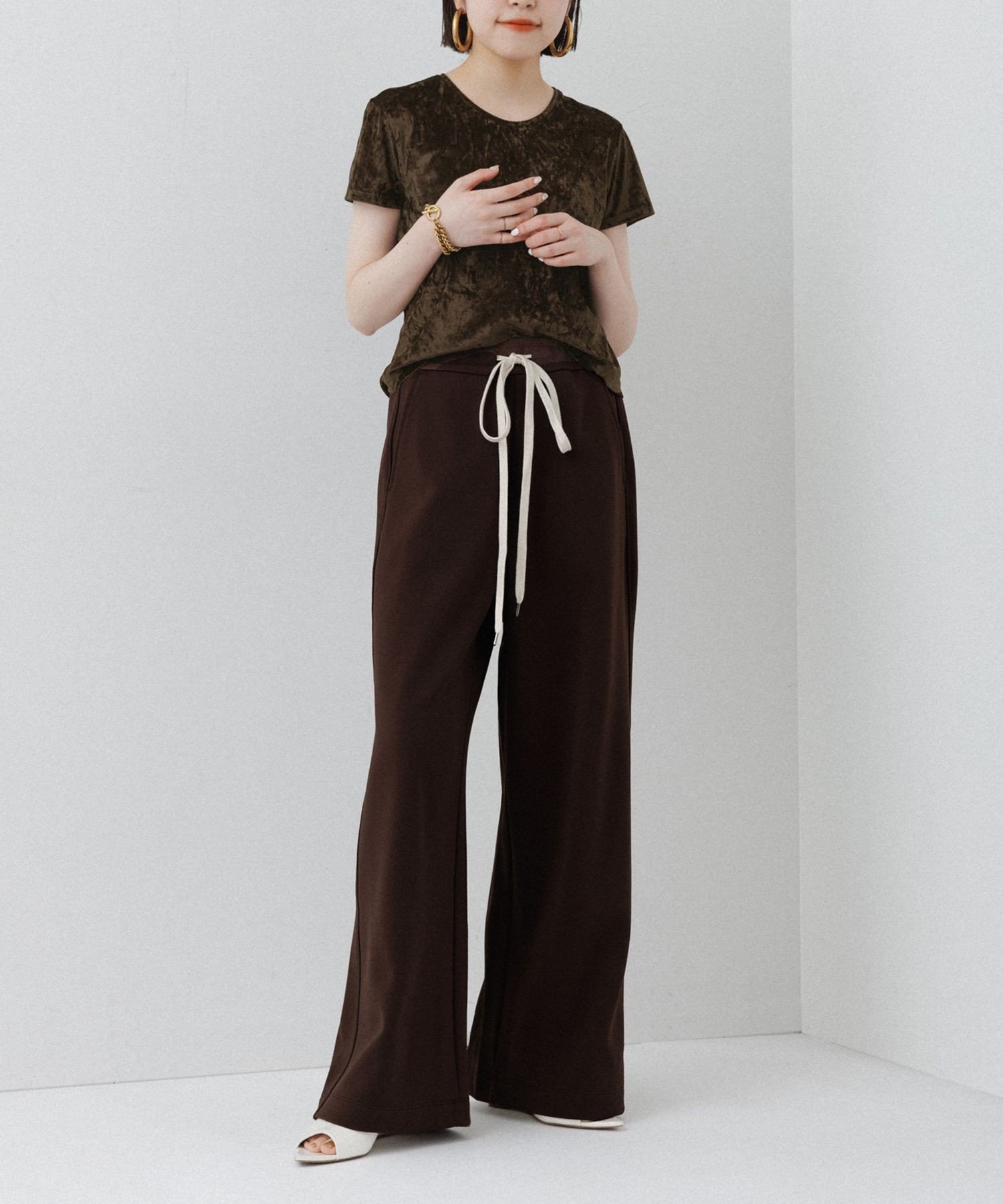 ADAM ET ROPE'｜【サステナブル】クアトロジャージパンツ | Rakuten