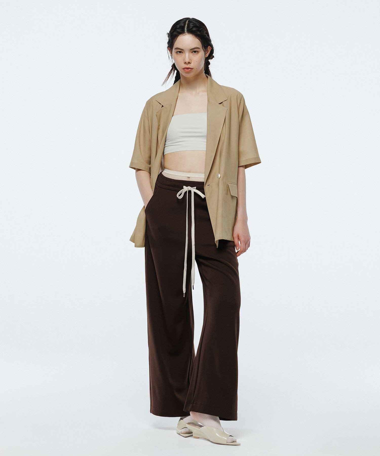 ADAM ET ROPE'｜【サステナブル】クアトロジャージパンツ | Rakuten