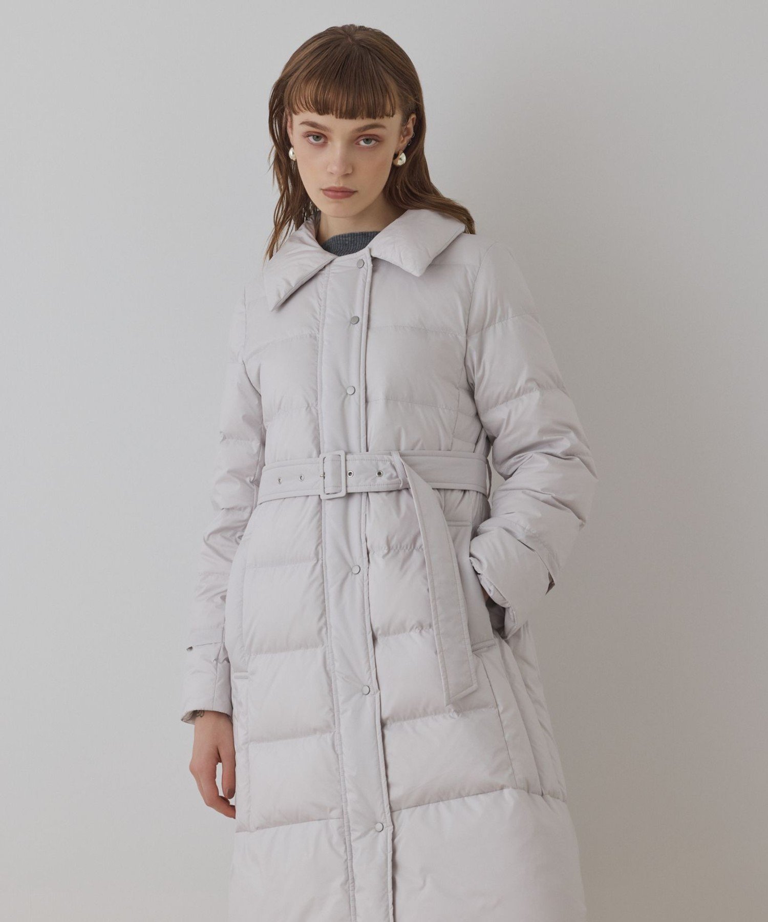 GRACE CONTINENTAL｜ファーカラーロングダウン | Rakuten Fashion(楽天