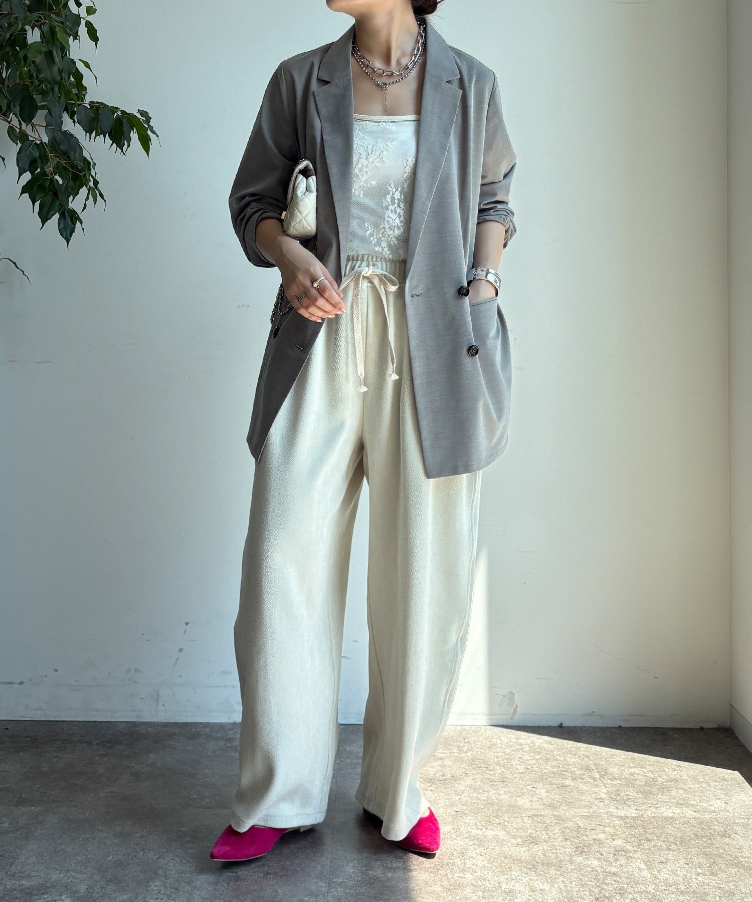 DOUDOU｜【新色追加】スカラレースキャミ | Rakuten Fashion(楽天