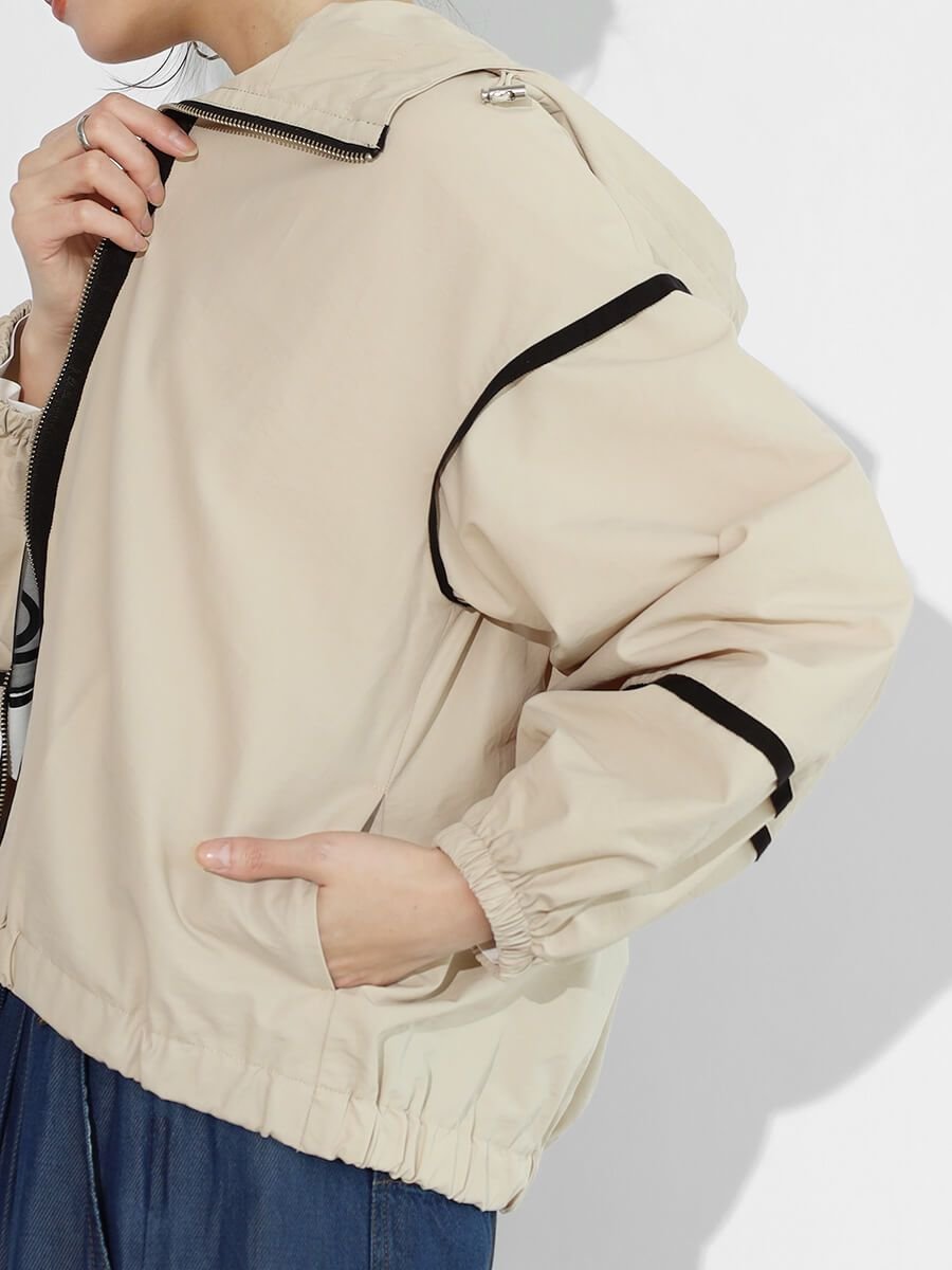 Vin｜バイカラーパイピングマウンテンパーカー | Rakuten Fashion(楽天