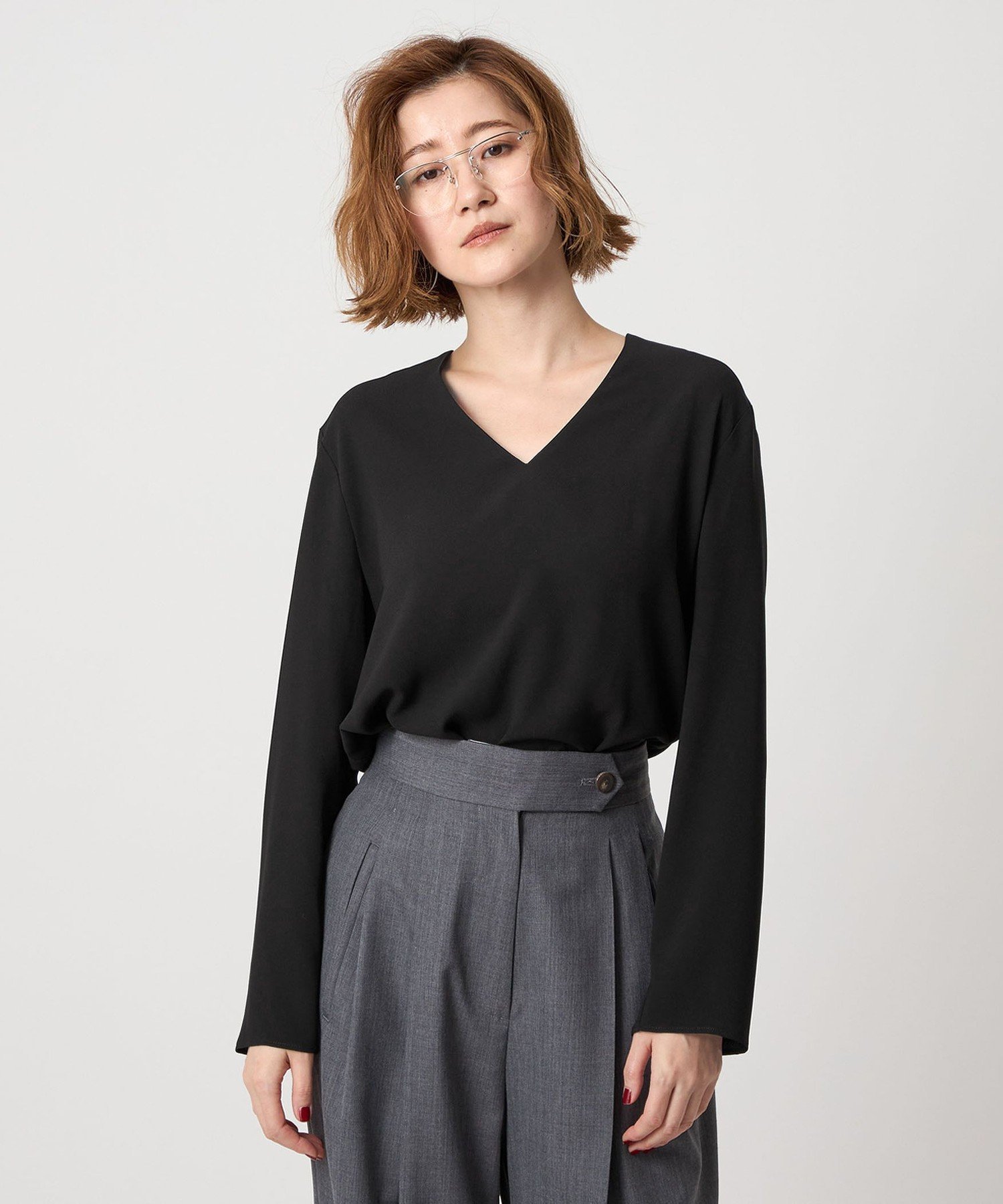 ＜conte＞Vネック ブラウス　ユナイテッドアローズ UNITED ARROWS｜<conte>Vネック ブラウス | Rakuten Fashion(楽天