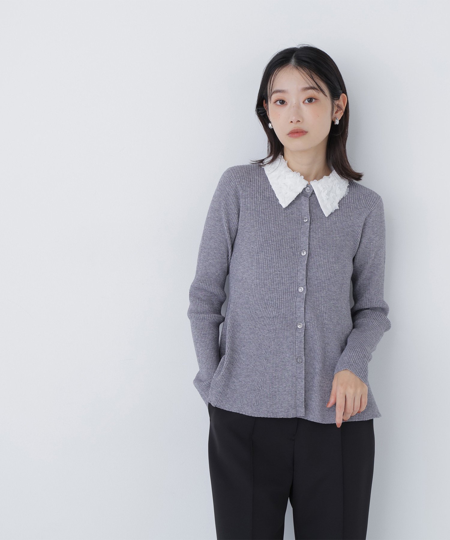 NATURAL BEAUTY BASIC｜2wayカラーペプラムニット | Rakuten Fashion