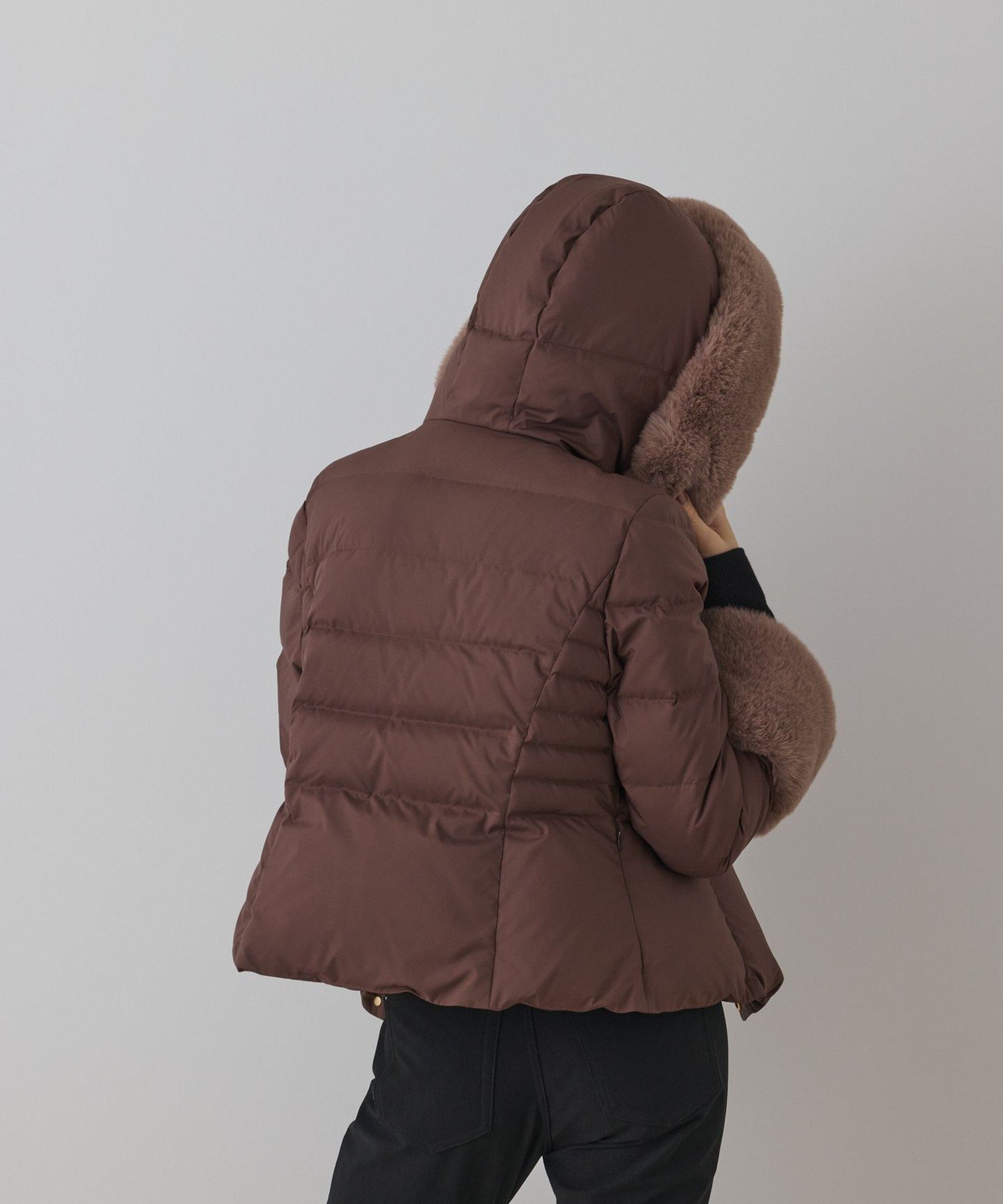 GRACE CONTINENTAL｜エコファーショートダウンジャケット | Rakuten