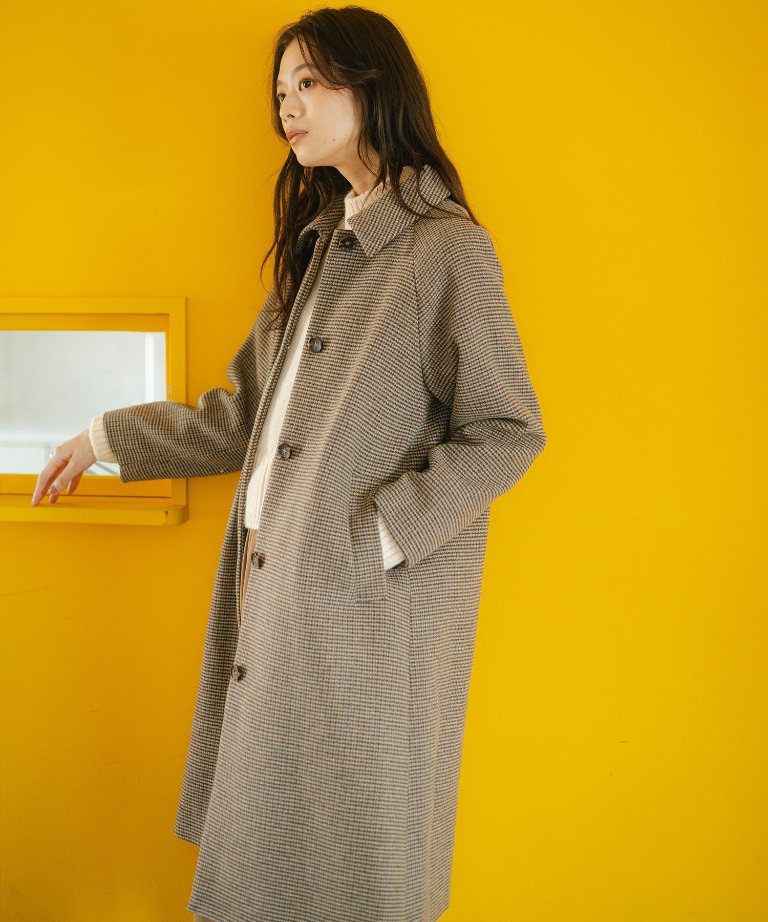 B:MING LIFE STORE by BEAMS｜【3サイズ展開】チェック ステンカラー