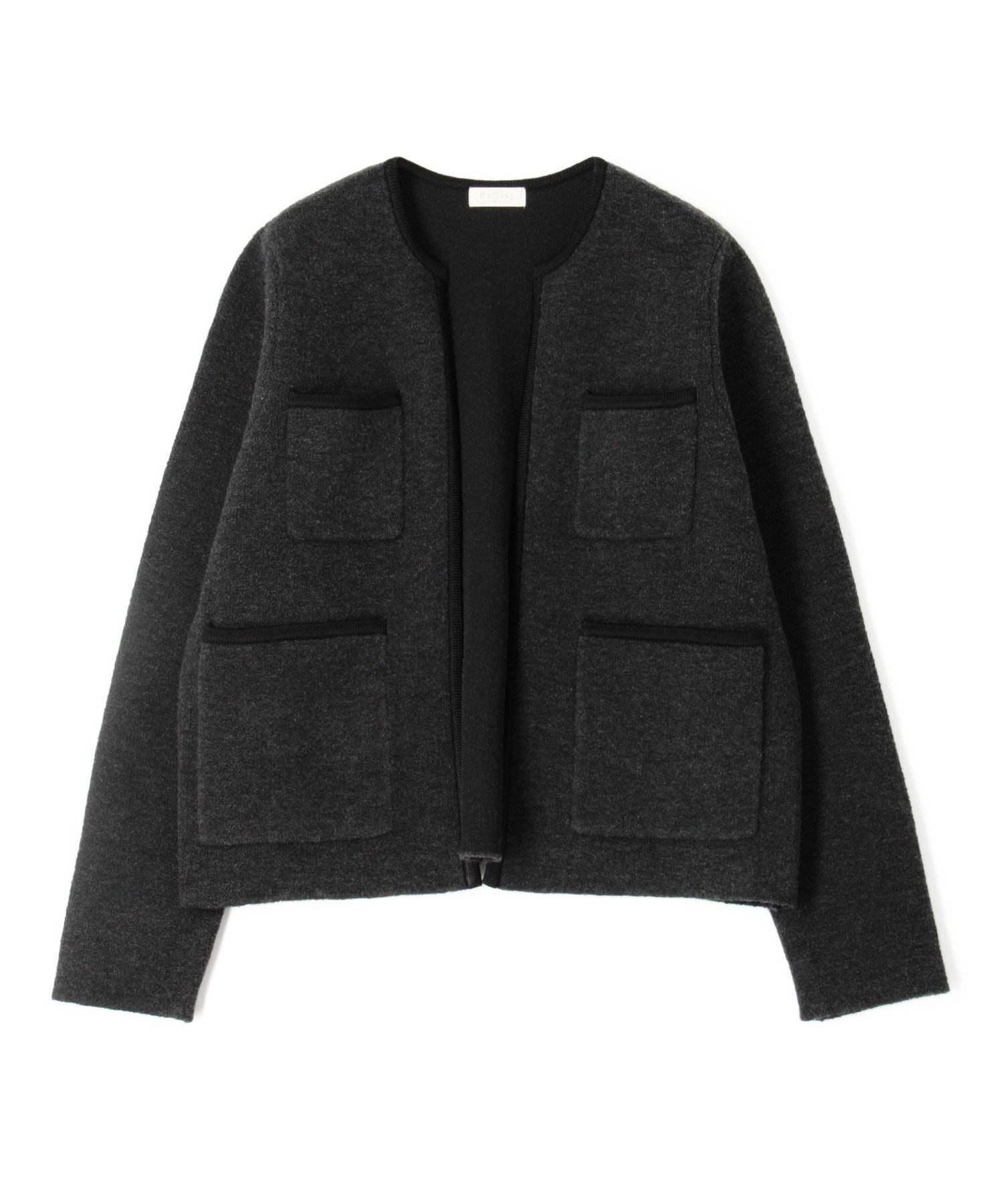 TOMORROWLAND｜ウールナイロンブークレー フロントオープン