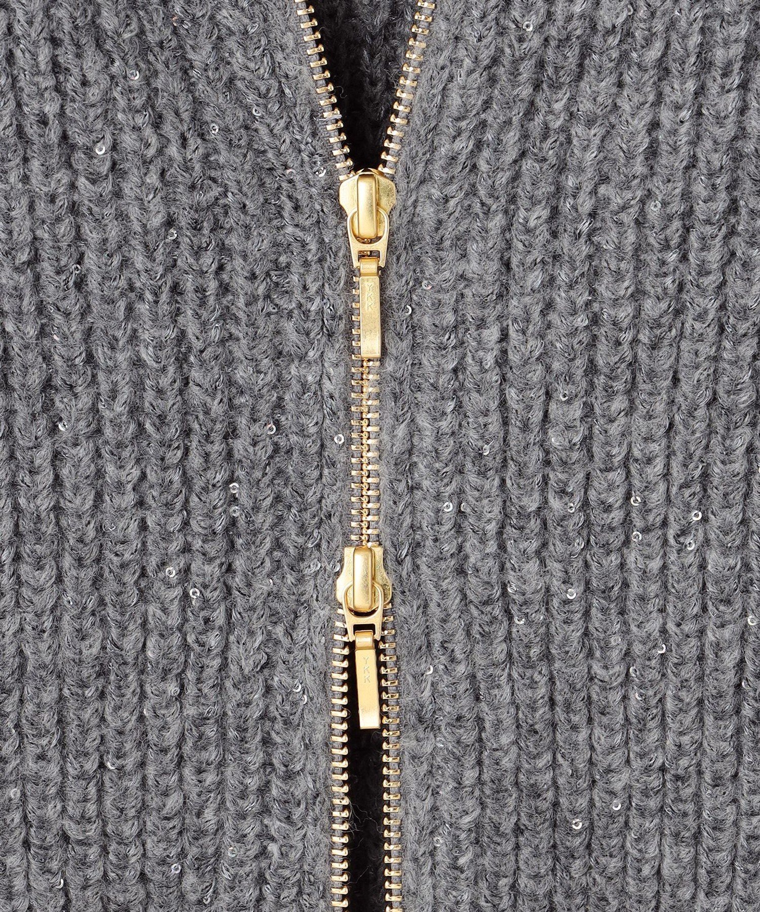 23区｜【洗える】スパンコールバルキー ダブルジップ ニットブルゾン