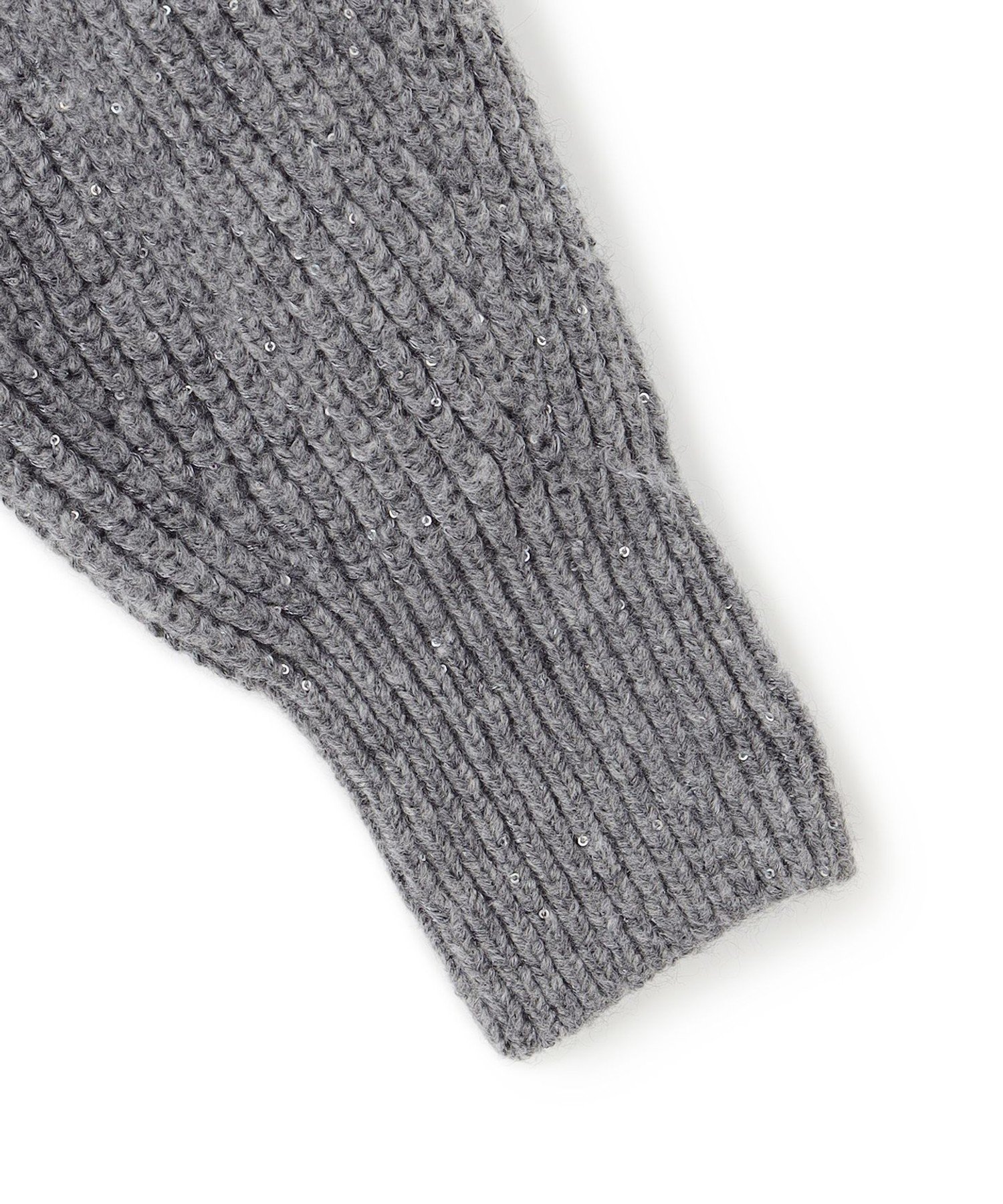 23区｜【洗える】スパンコールバルキー ダブルジップ ニットブルゾン