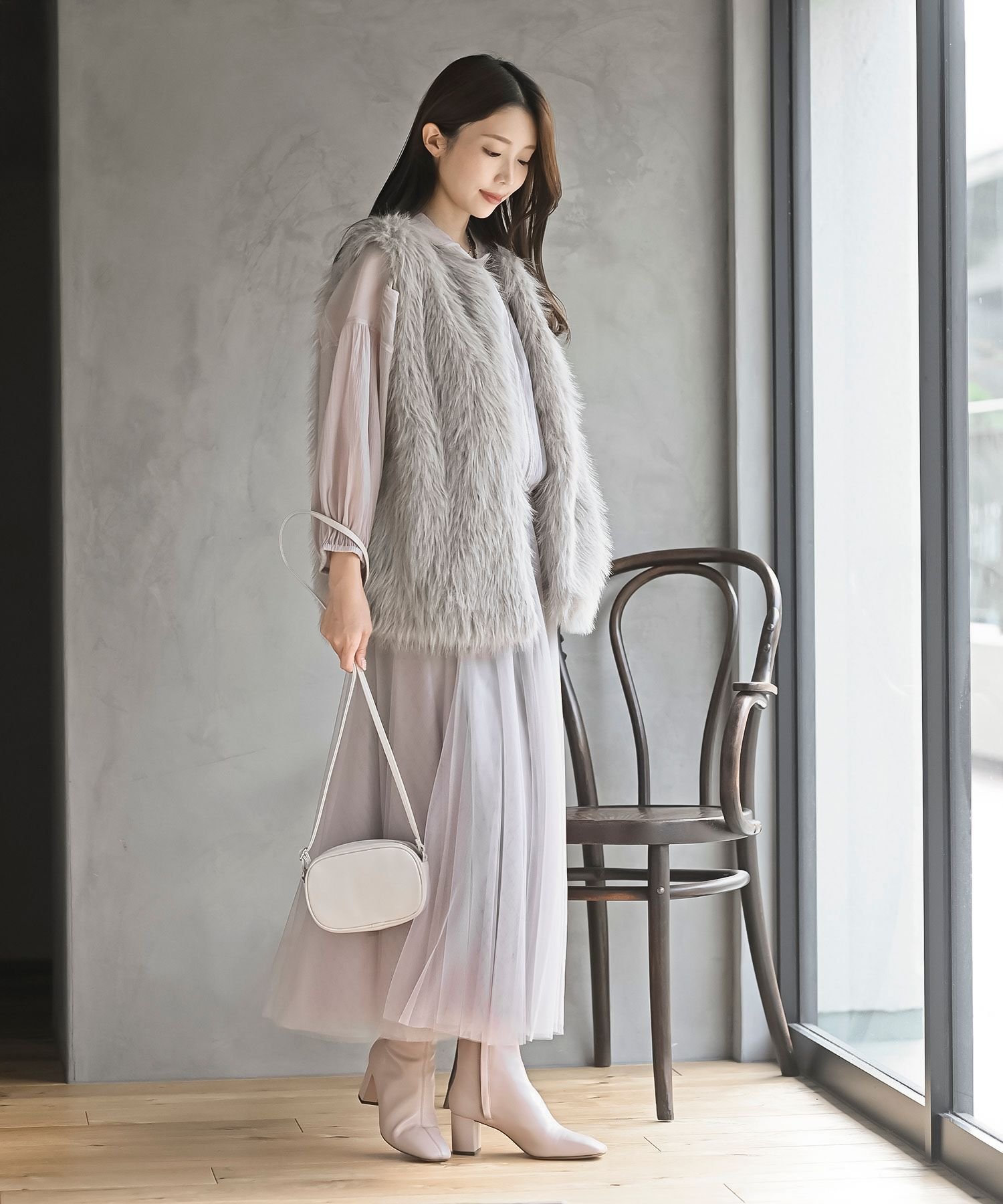 rps｜ロングフェイクファーベスト | Rakuten Fashion(楽天ファッション