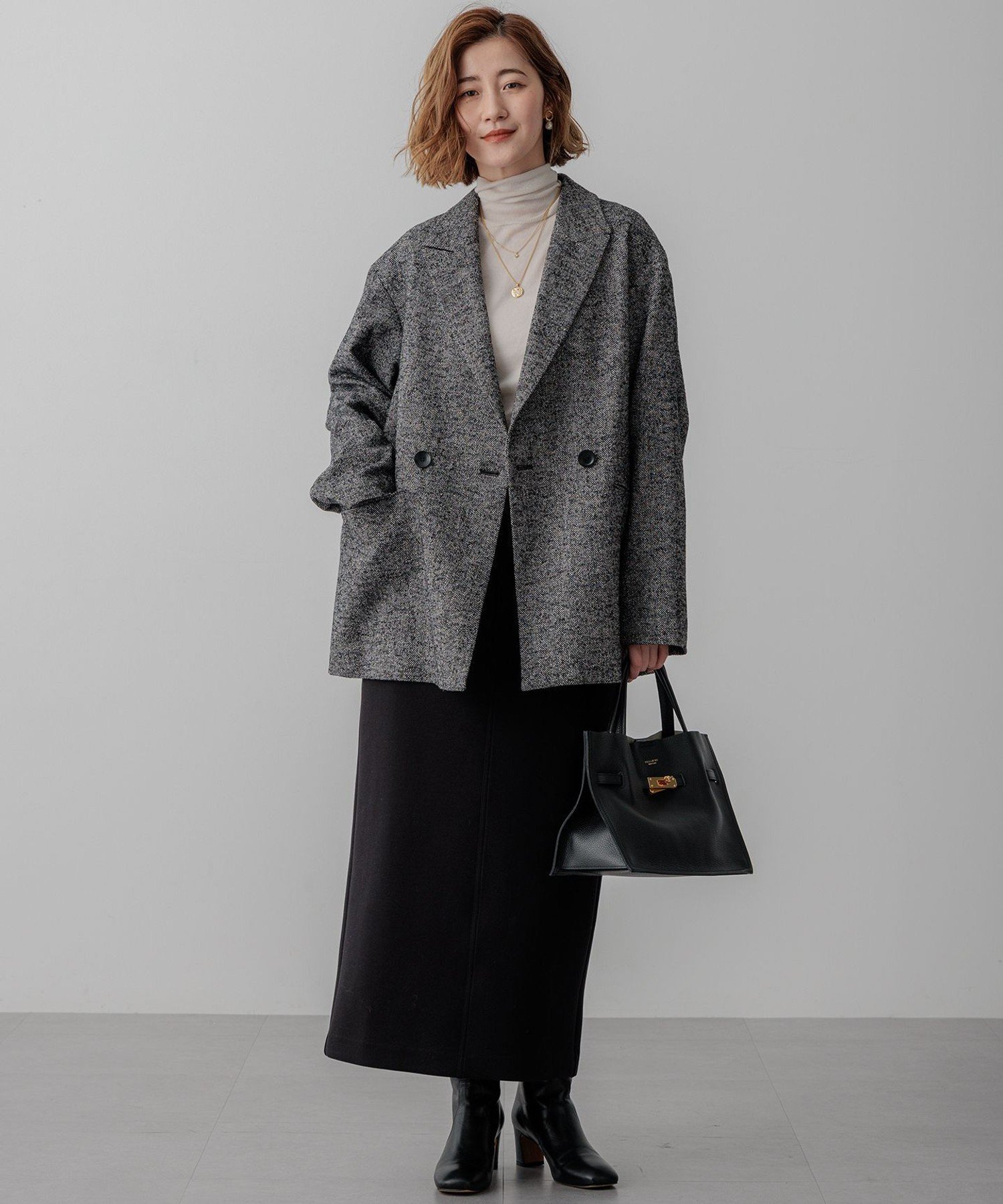 23区｜ヘリンボーンループツイード ジャケット | Rakuten Fashion(楽天