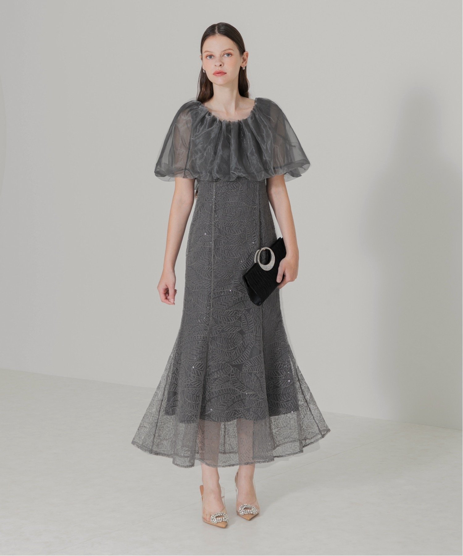 Leja｜LEJA/2WAYオフショルダーワッフル生地マーメイドワンピース