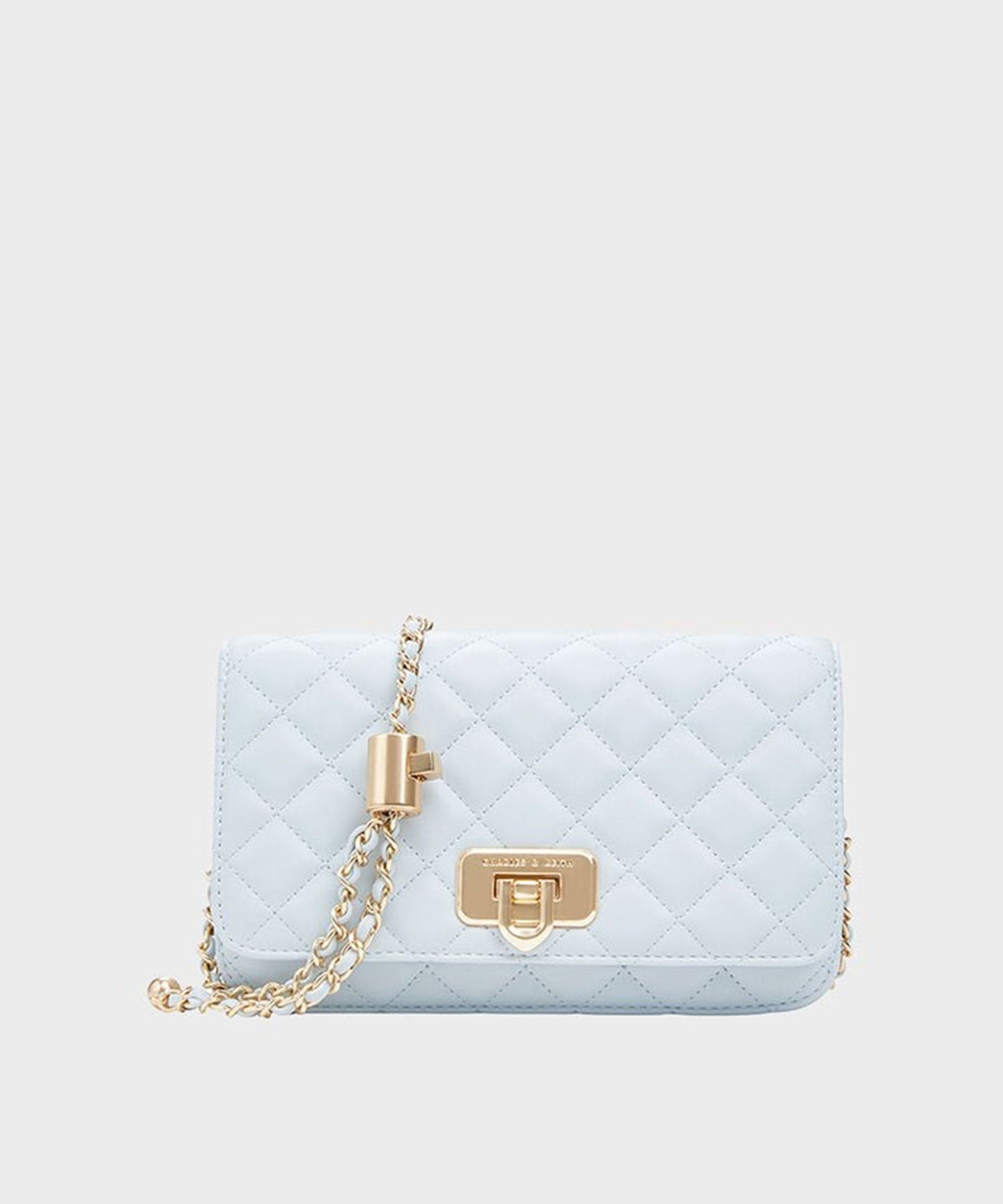 CHARLES & KEITH｜Cressida クレシダ キルトプッシュロッククラッチ