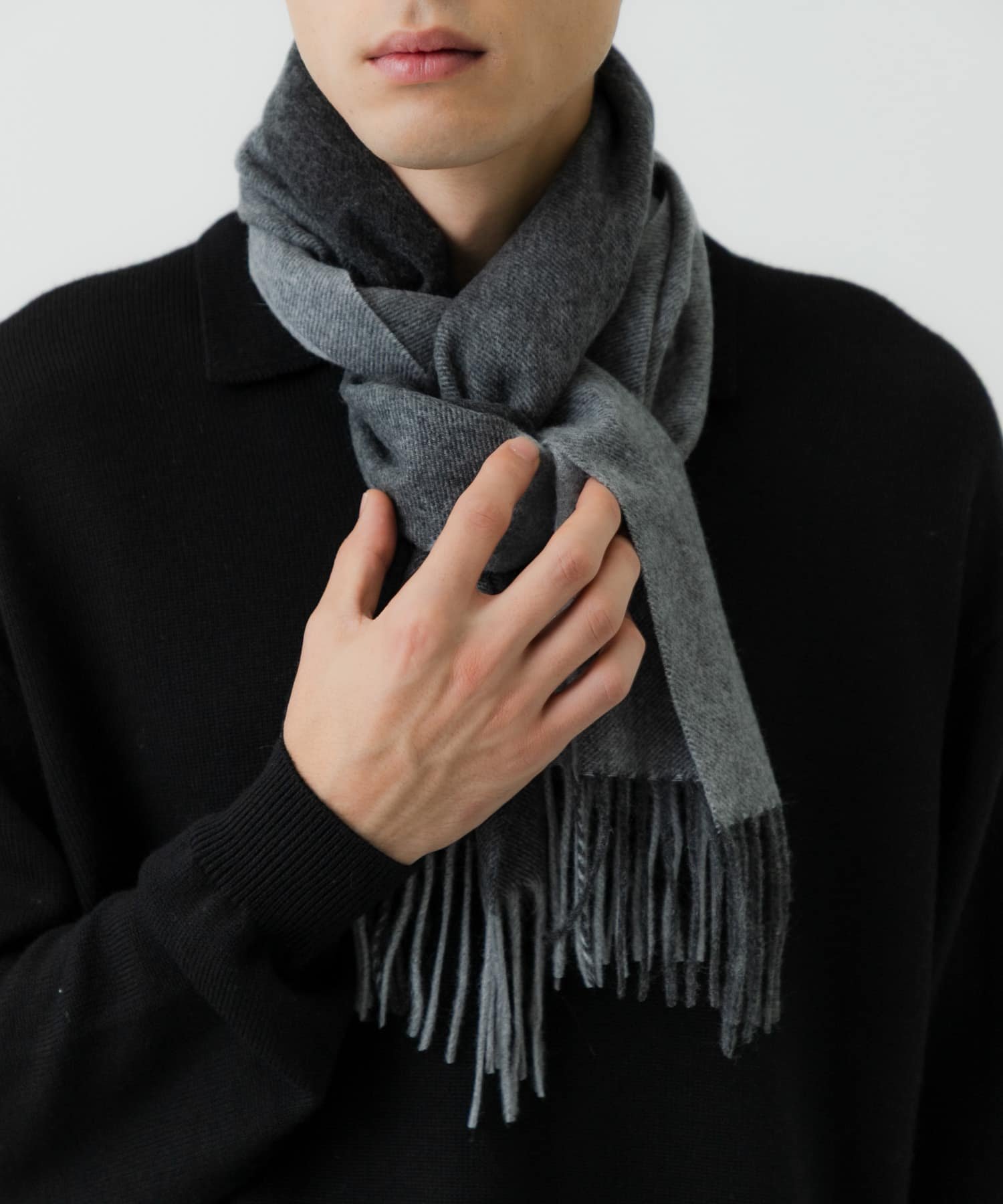 URBAN RESEARCH｜バイカラーカシミヤマフラー | Rakuten Fashion(楽天