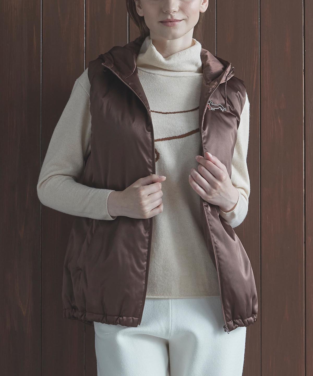 komari PICONE ピッコーネ コート フード付き中綿ベスト komari 様専用