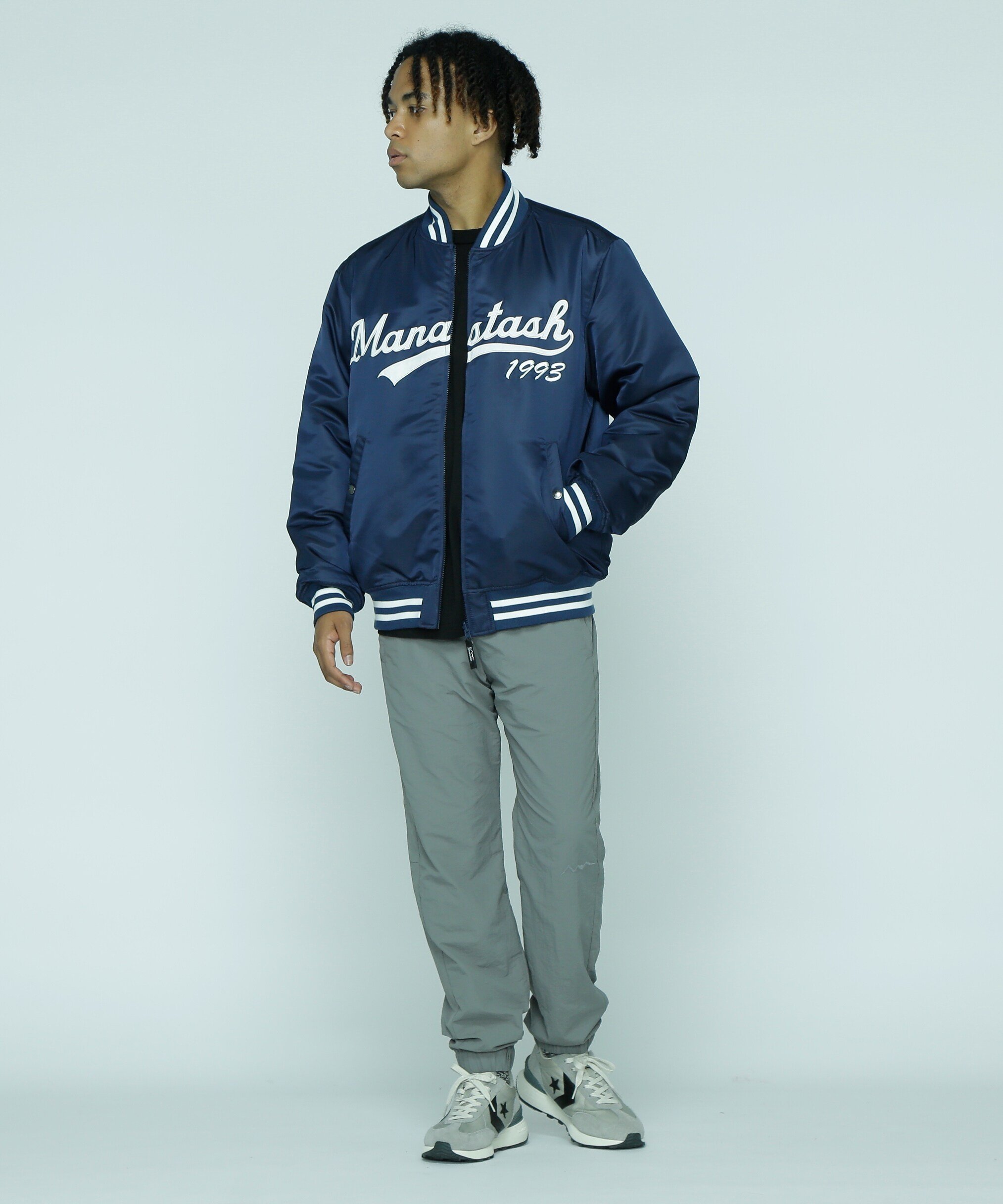 MANASTASH｜MANASTASH/REVERSIBLE NYLON VARSITY JACKET | Rakuten