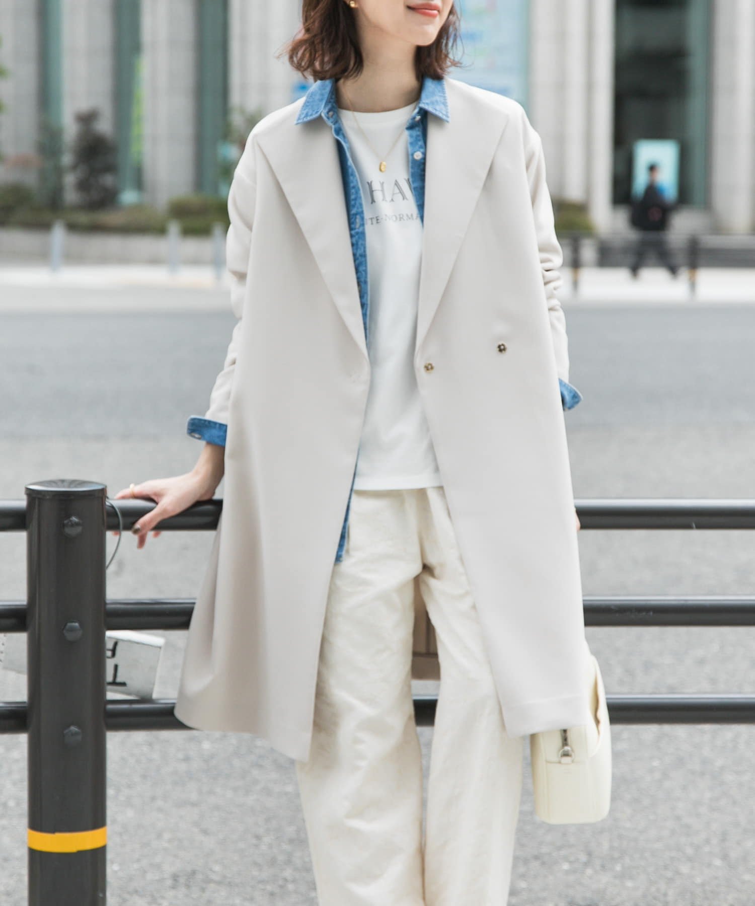 URBAN RESEARCH DOORS｜ダブルクロスガウンコート | Rakuten Fashion