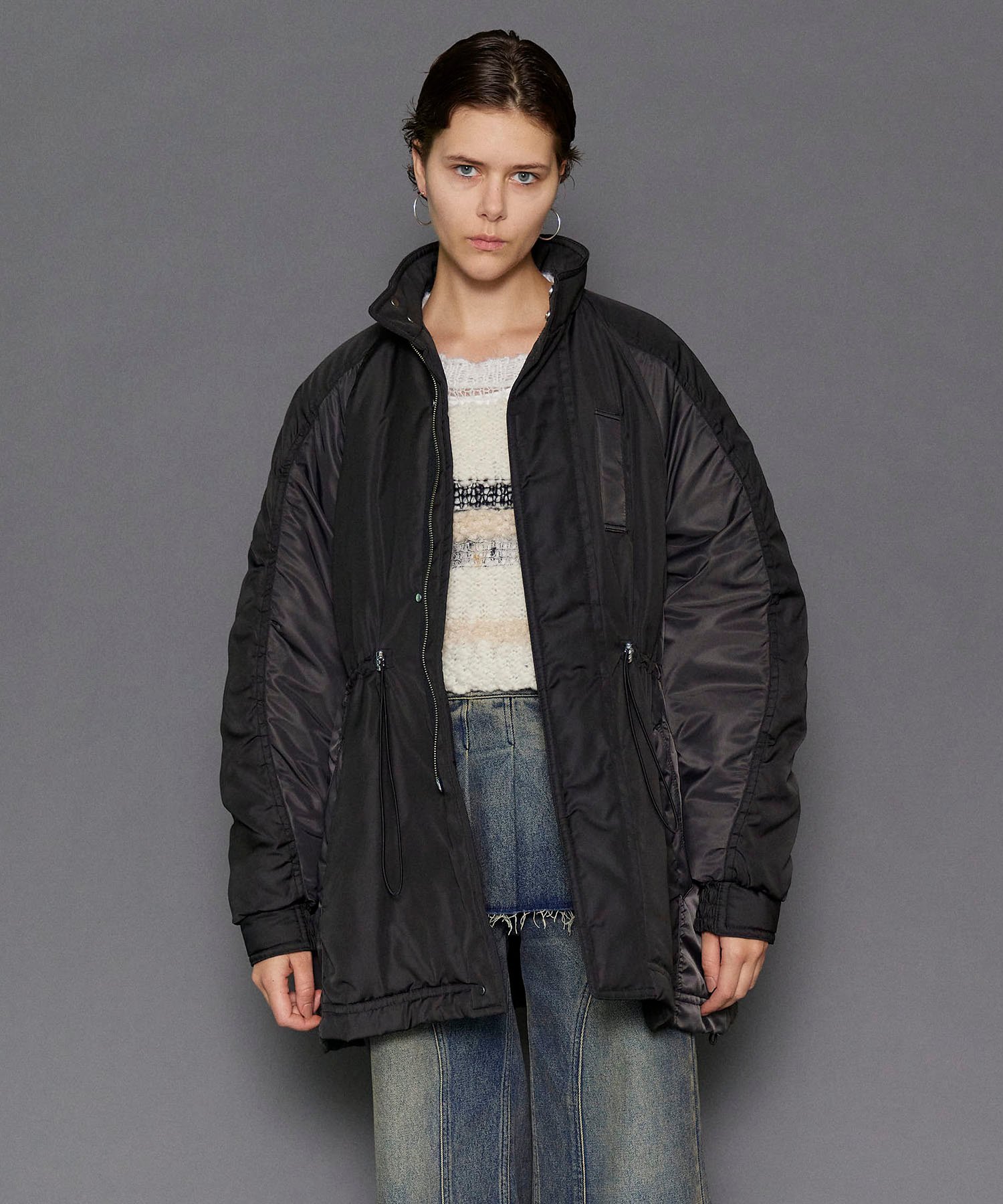 MAISON SPECIAL｜Oxford Fabric Work Padded Coat | Rakuten Fashion