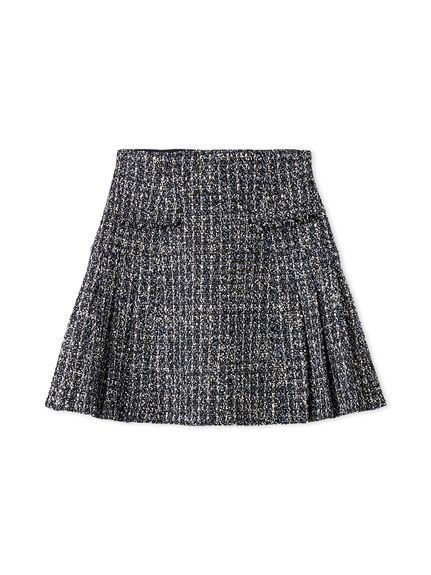 SNIDEL｜サイドプリーツツイードミニスカート | Rakuten Fashion(楽天