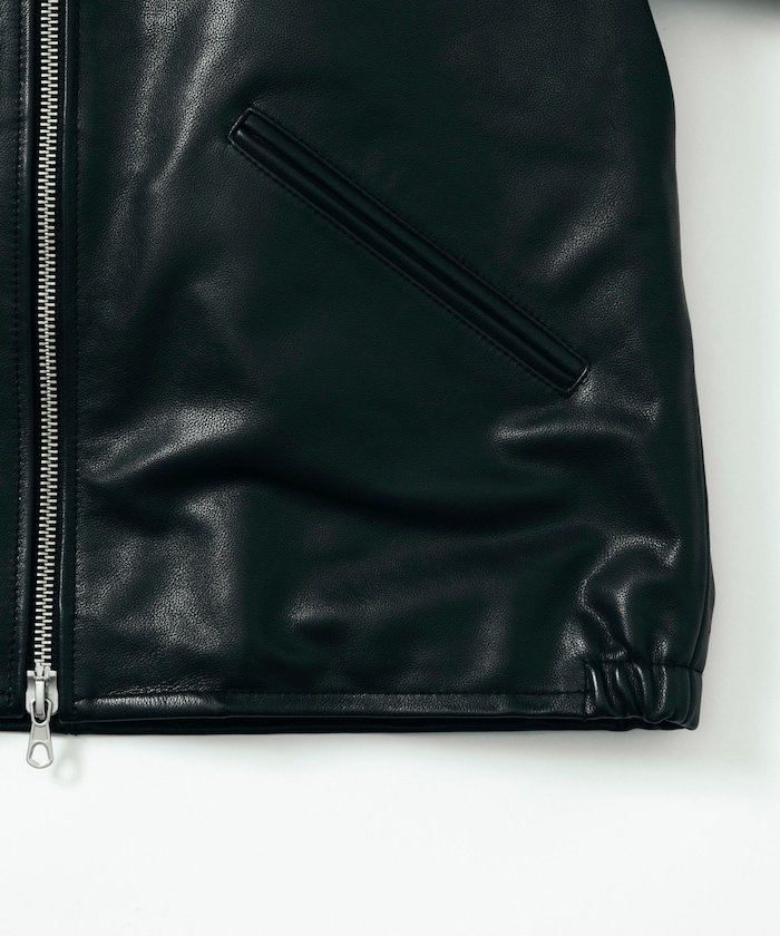 FREAK'S STORE｜Calf Leather ミニマル シングル ライダースジャケット