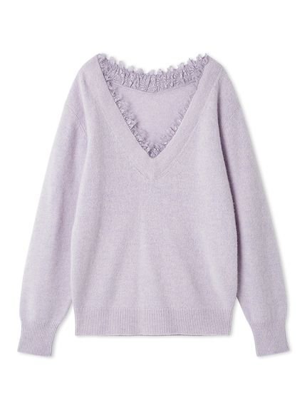 SNIDEL｜フォックス衿レースプルオーバー | Rakuten Fashion(楽天