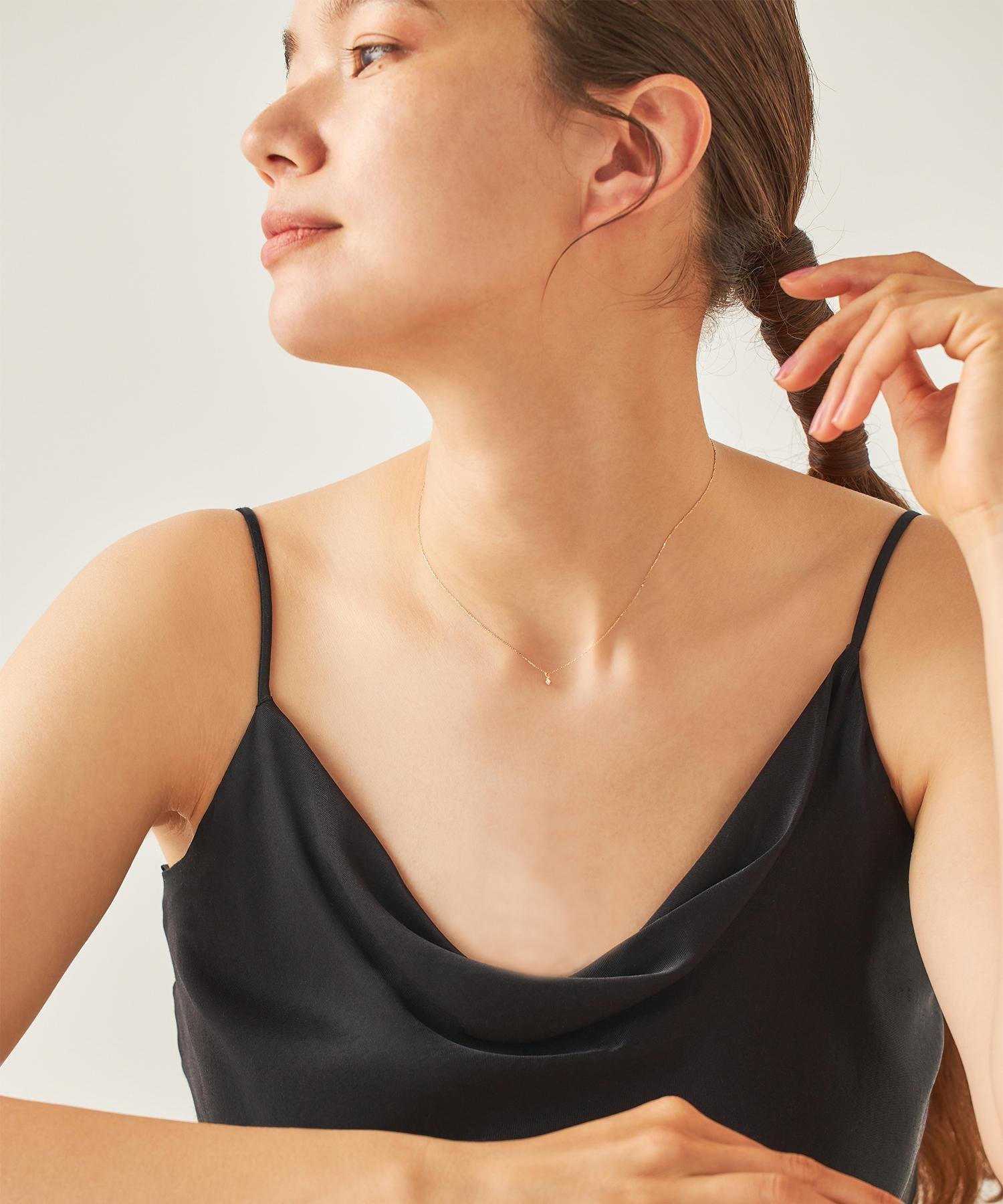 ete｜[レイヤード] K10YG ダイヤモンド ネックレス | Rakuten Fashion