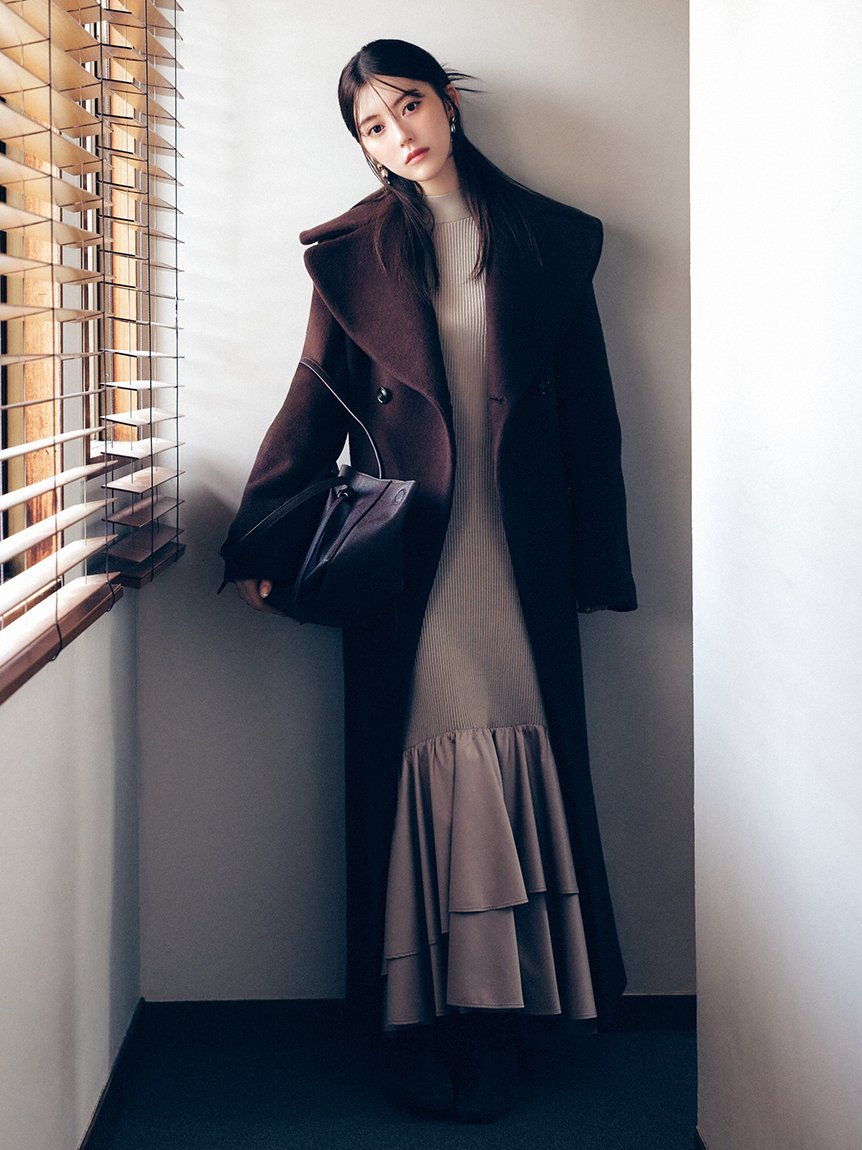 FRAY I.D｜ビッグカラーウールコート | Rakuten Fashion(楽天