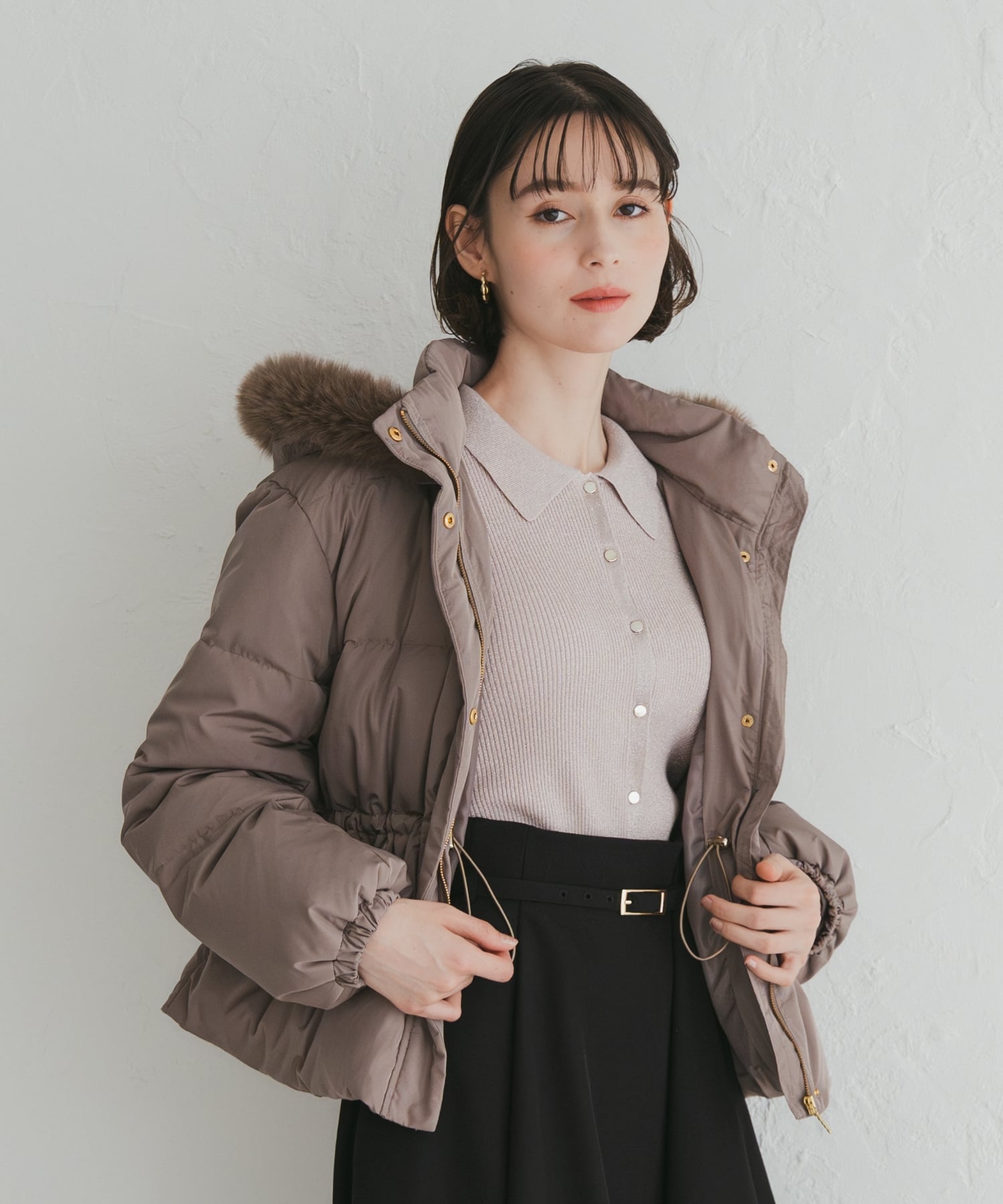 31 Sons de mode｜2025秋冬新作 フードファー付ショートダウン