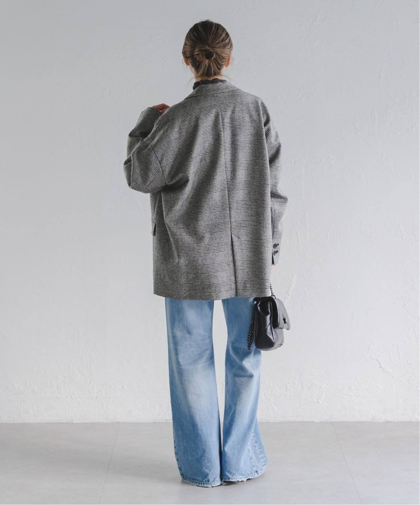 NOBLE｜《追加》オーバーサイズチェックジャケット | Rakuten Fashion