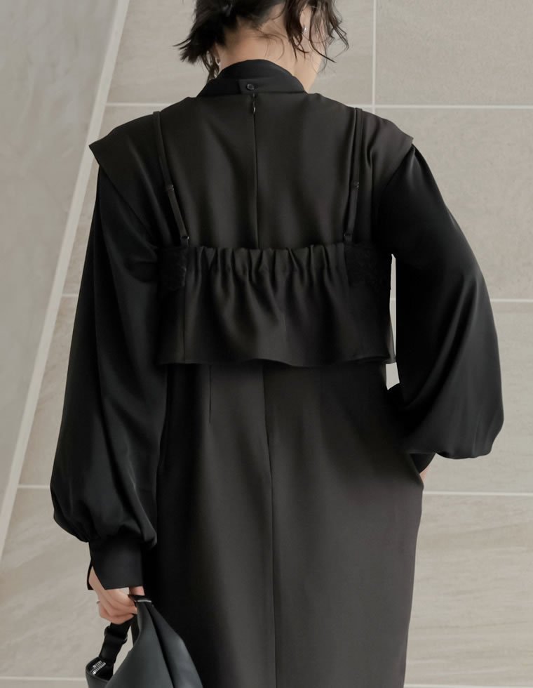 Re:EDIT｜ツイルレース付きビスチェ | Rakuten Fashion(楽天