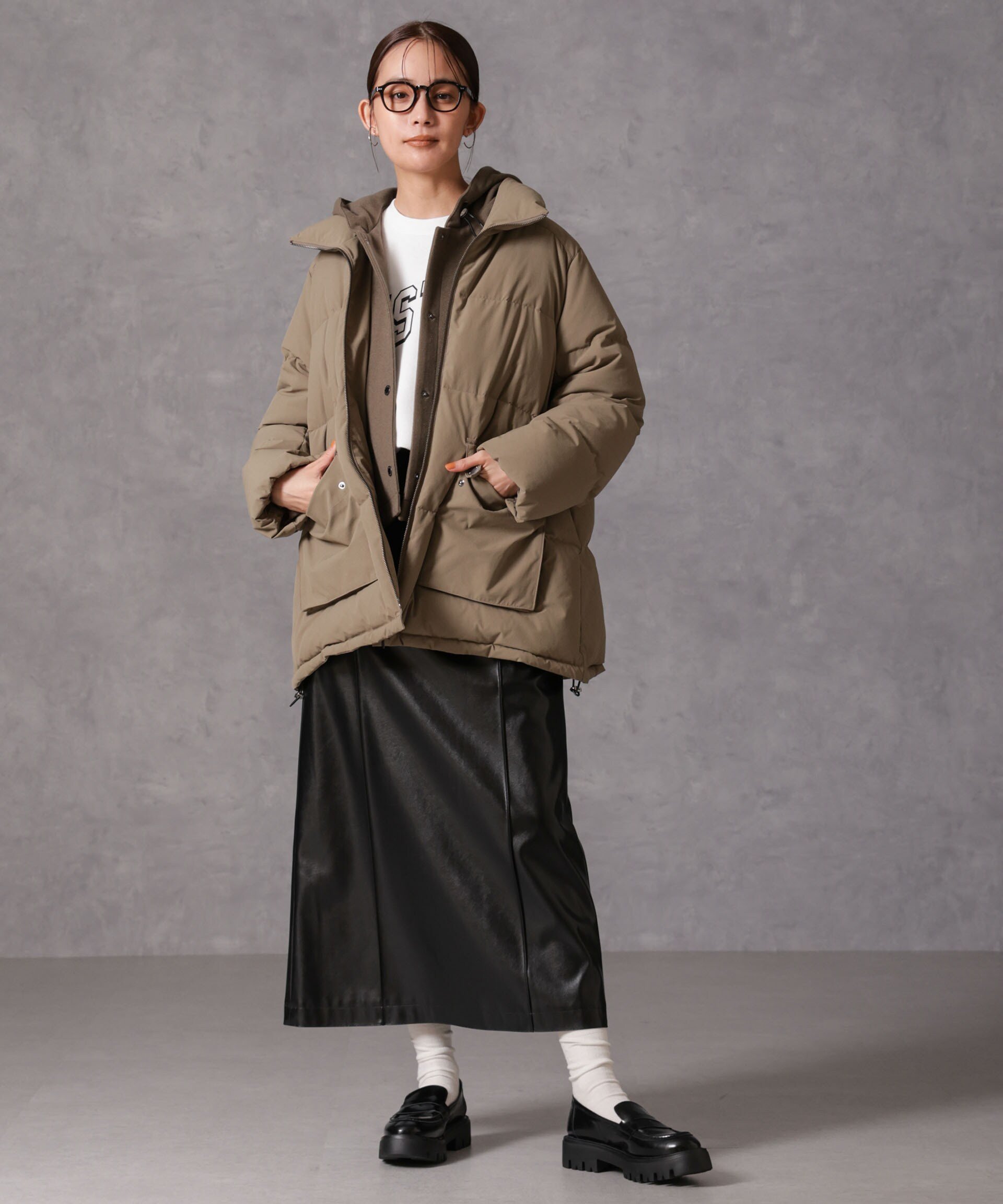 NANO universe｜「西川ダウン(R)」2WAY異素材フードダウン | Rakuten