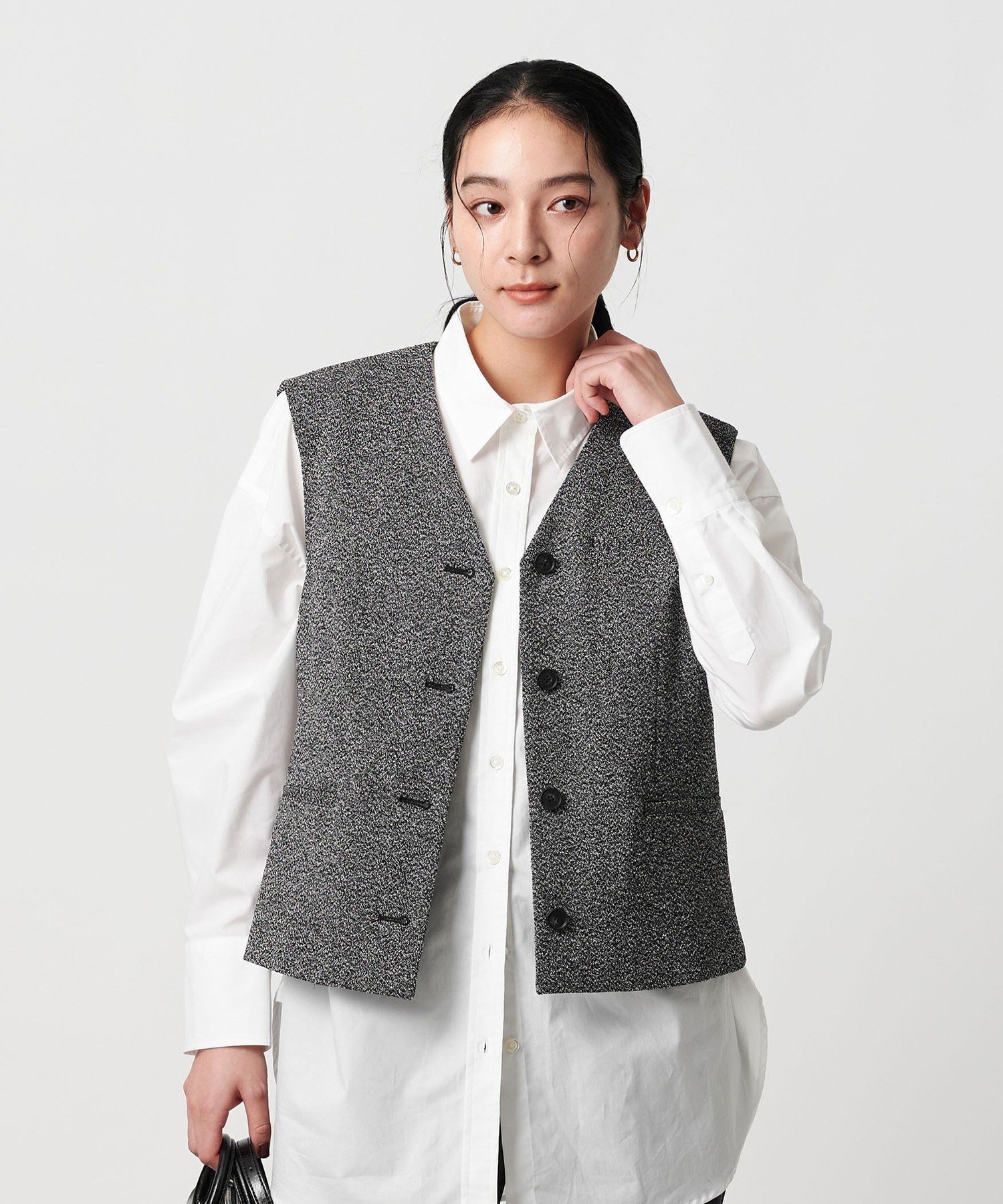 BEAUTY&YOUTH UNITED ARROWS｜ポリエステル ツイードライクベスト