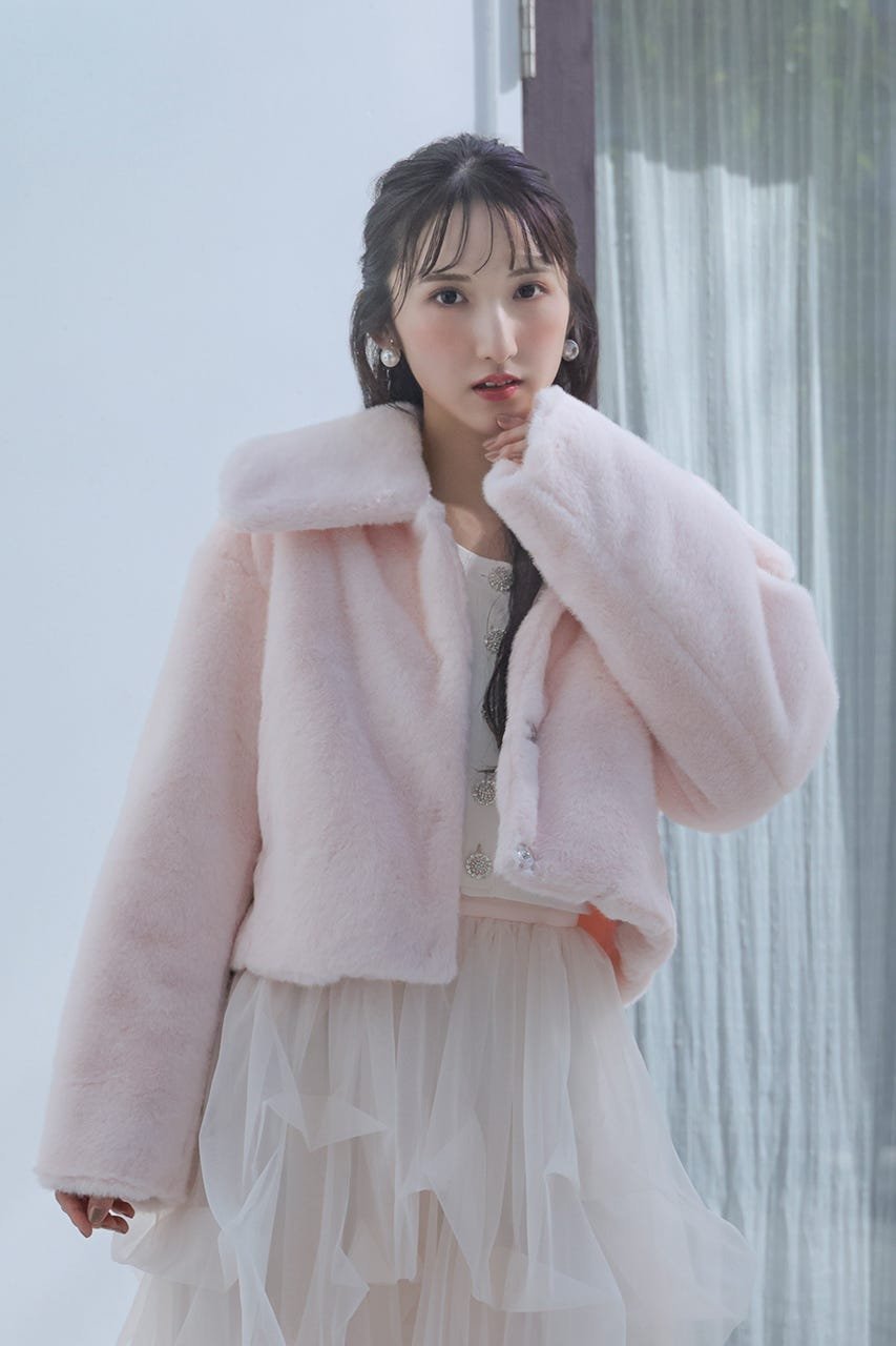 rienda｜ショート丈ファージャケット | Rakuten Fashion(楽天