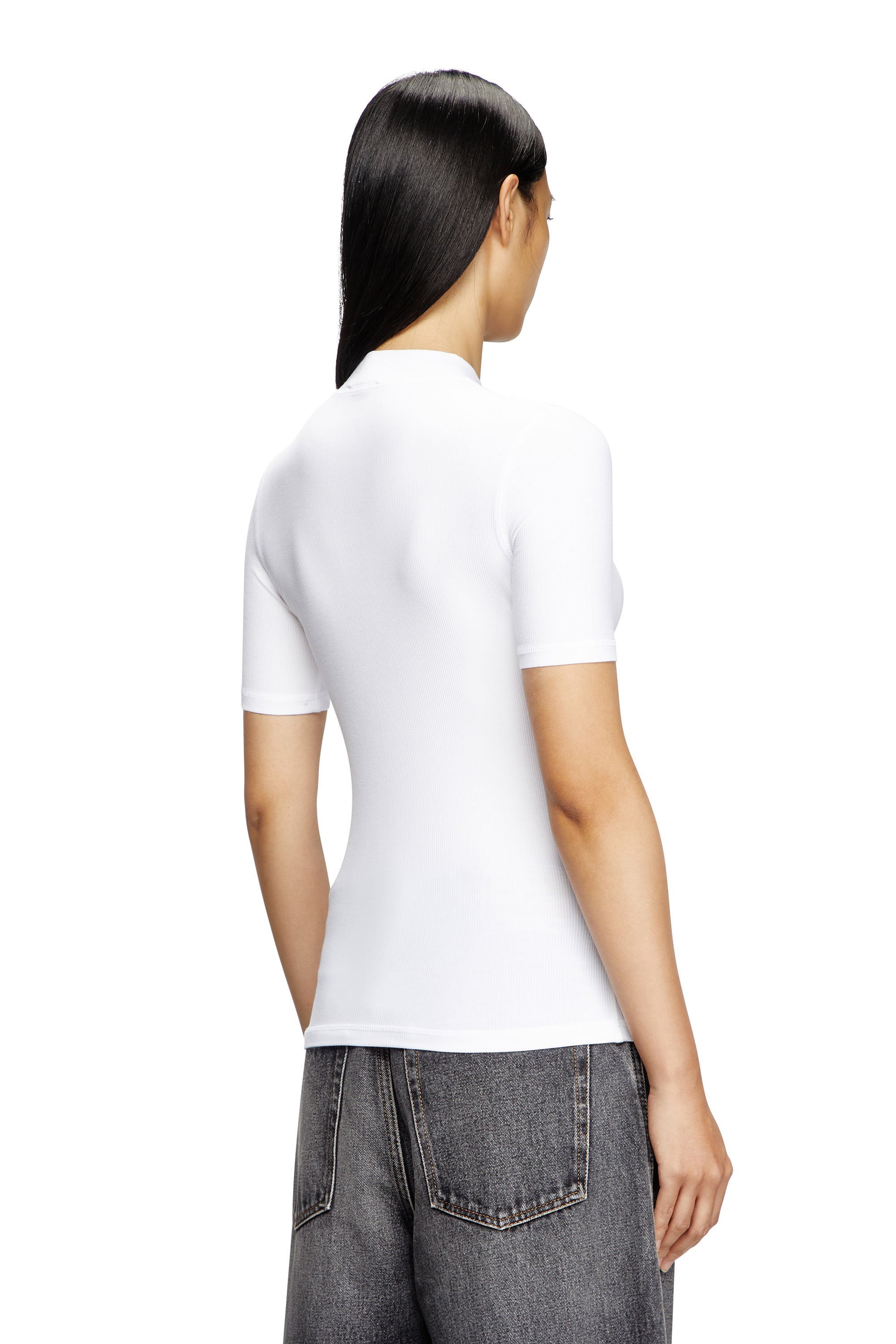 DIESEL｜レディース Tシャツ モックネック リブ トップス | Rakuten