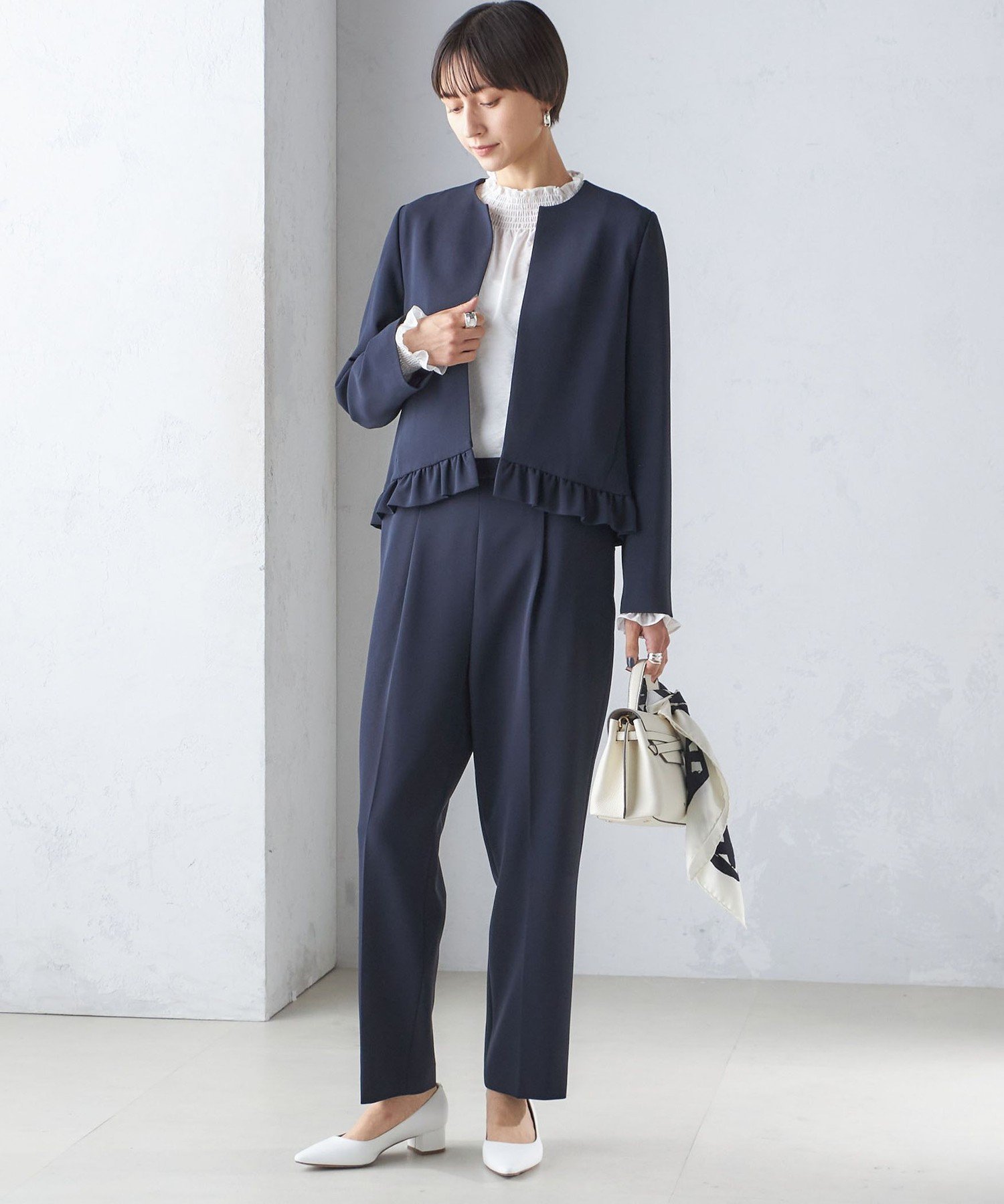 yuzuコラボ企画 裾フリルオーバージャケット 完売しました【yuzuコラボ企画】袖フリルオーバージャケット | Chico