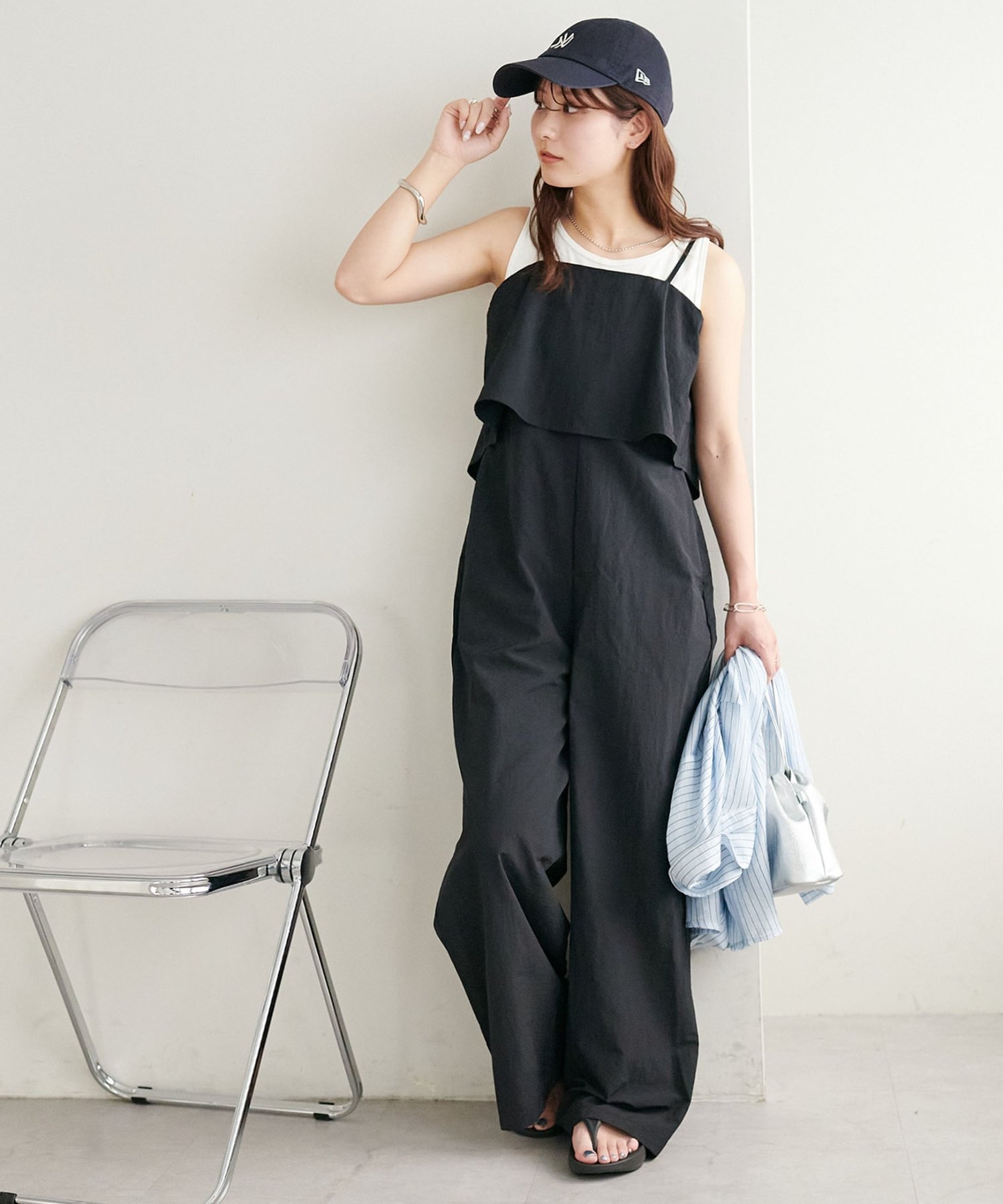 Discoat｜【新色追加!/WEB限定】フリルサロペット | Rakuten Fashion