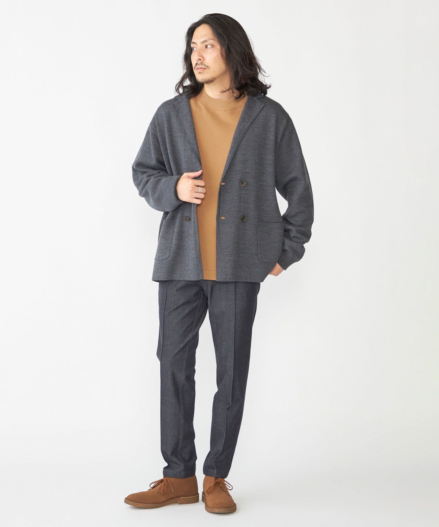 SHIPS｜SHIPS: ダブル ニット ジャケット | Rakuten Fashion(楽天