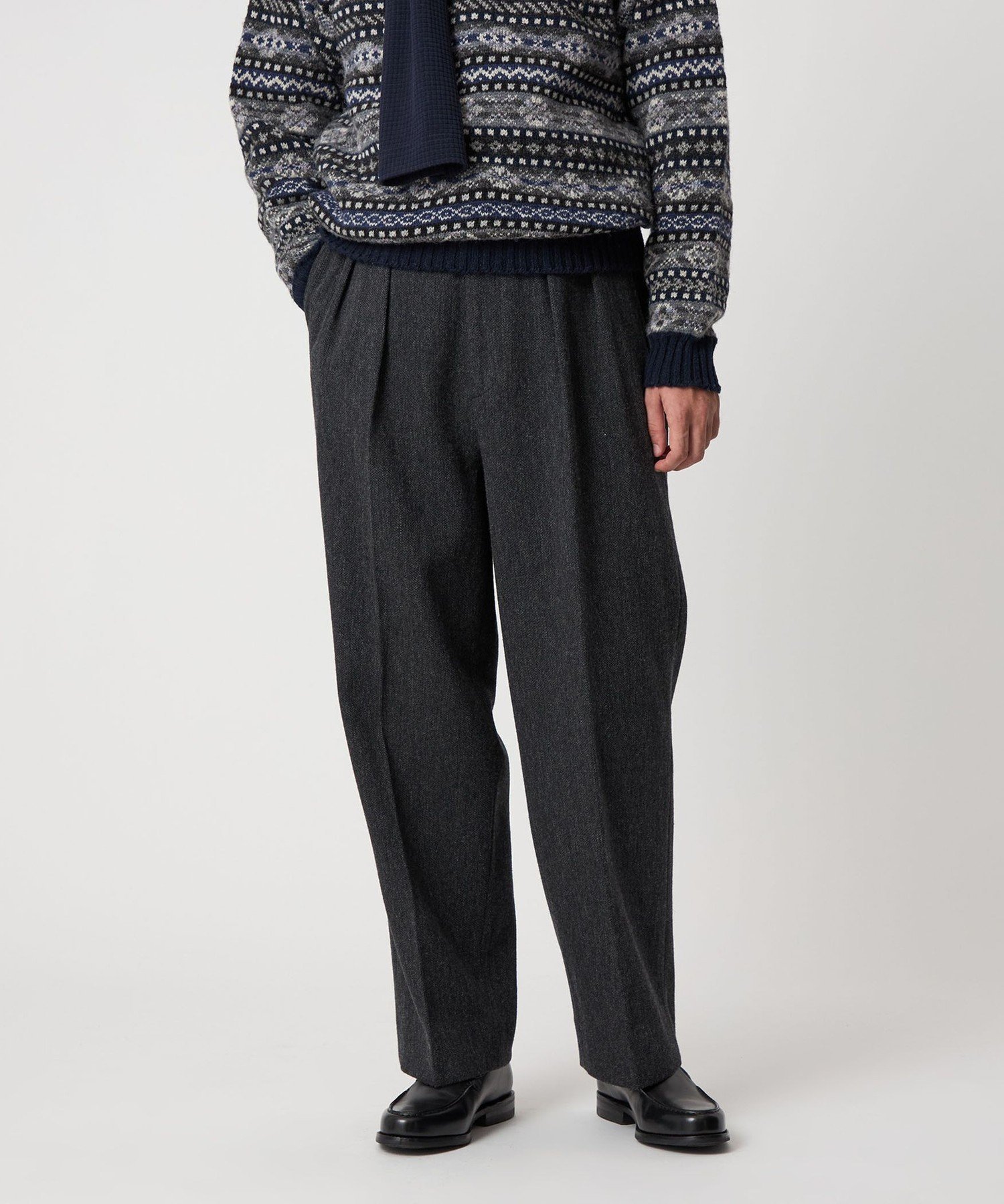 Steven Alan クッキークロス インツープリーツ ドレス トラウザーズ BEAUTY&YOUTH UNITED ARROWS｜<Steven Alan> クッキークロス インツー