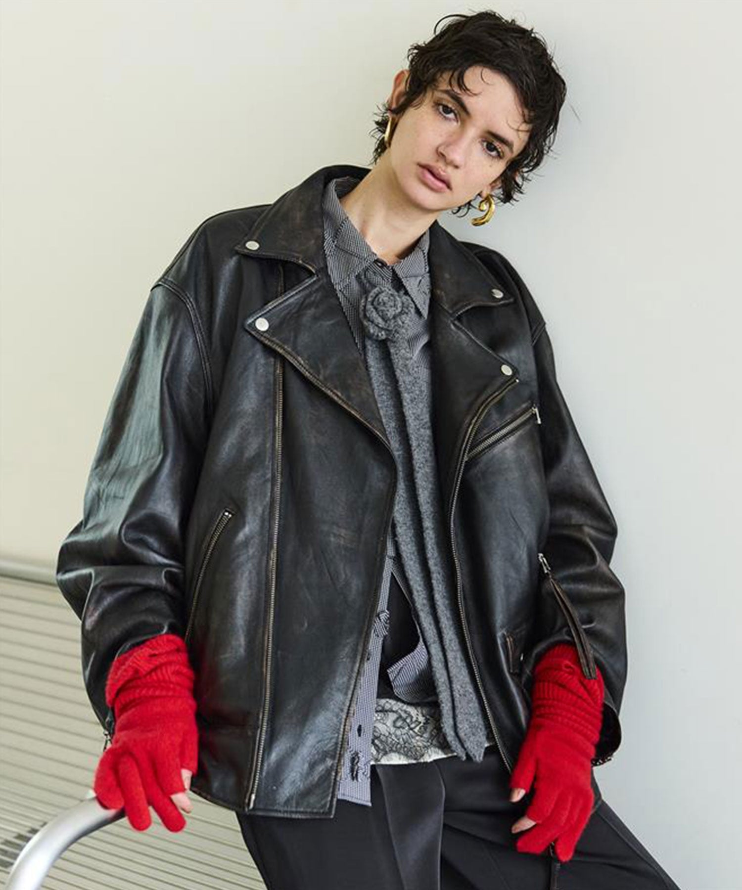 MAISON SPECIAL｜Leather Riders Jacket | Rakuten Fashion(楽天