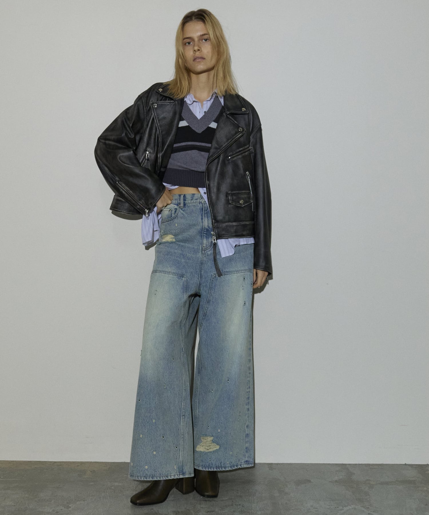 MAISON SPECIAL｜Leather Riders Jacket | Rakuten Fashion(楽天