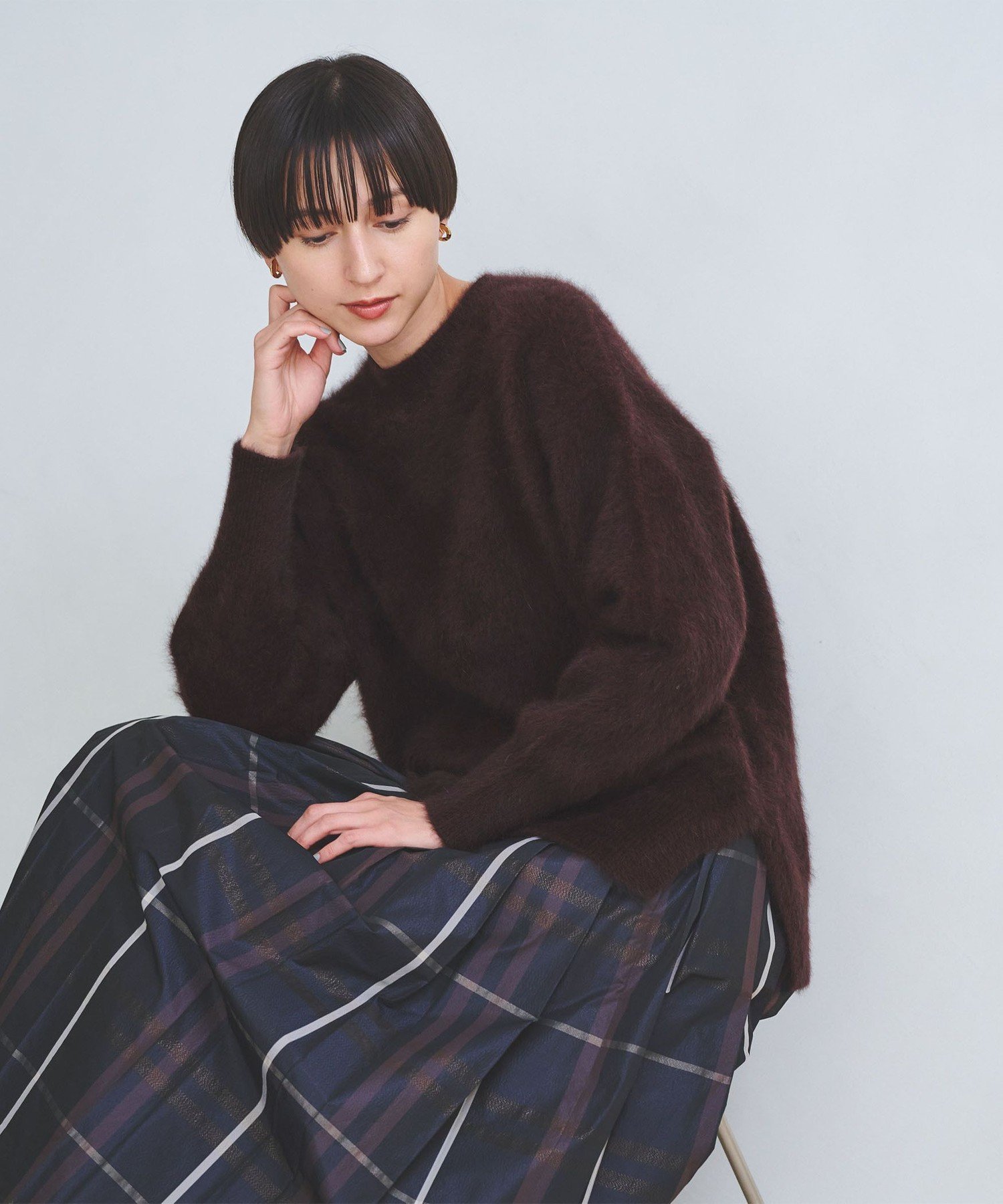 UNITED ARROWS｜フォックスカシミヤ クルーネック ニット | Rakuten