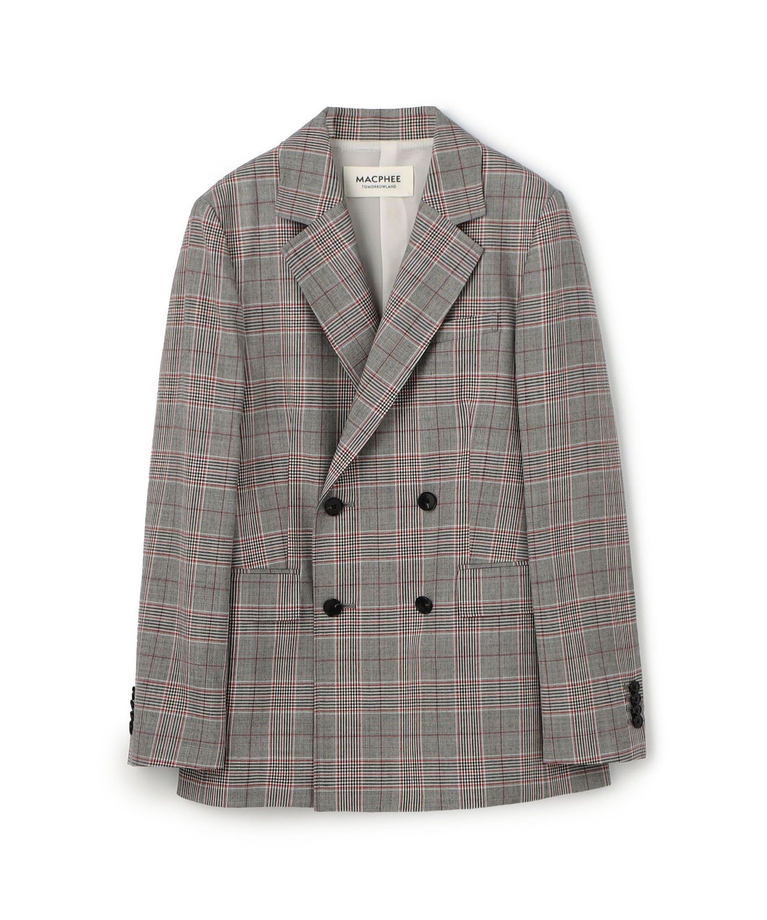 TOMORROWLAND｜ライトウールチェック ダブルブレストジャケット