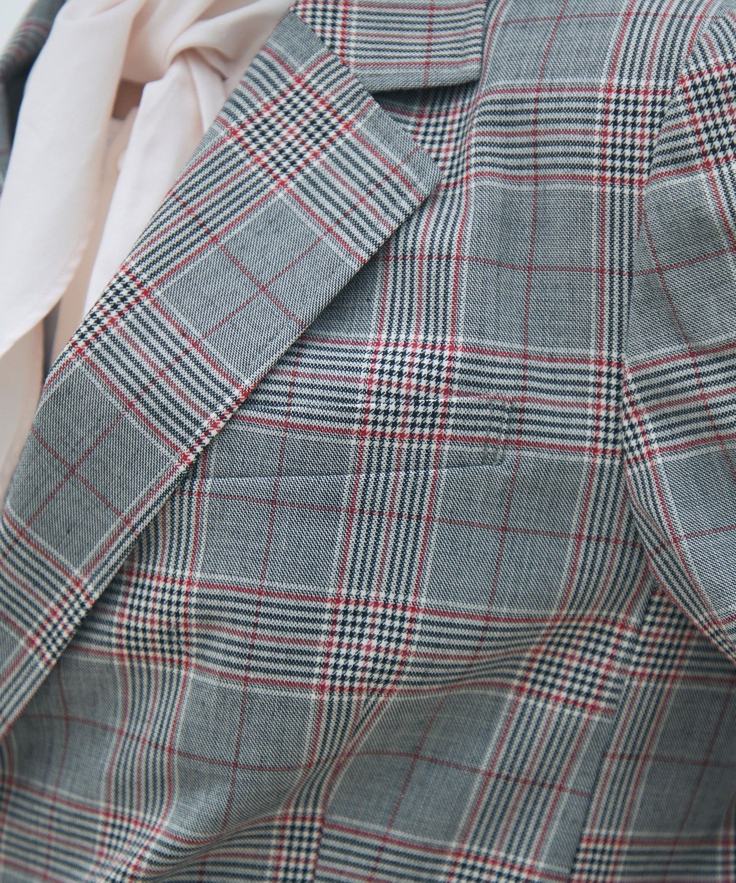 TOMORROWLAND｜ライトウールチェック ダブルブレストジャケット