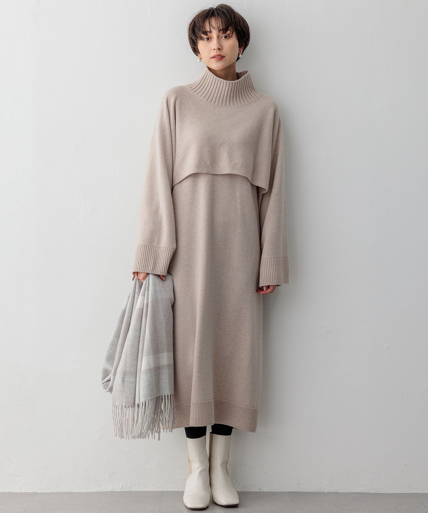 23区｜【洗える】カシミヤブレンド ニットワンピース | Rakuten