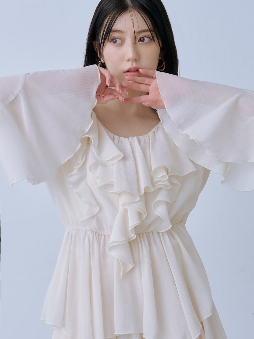 楽天市場】snidel シフォンフレアワンピースの通販