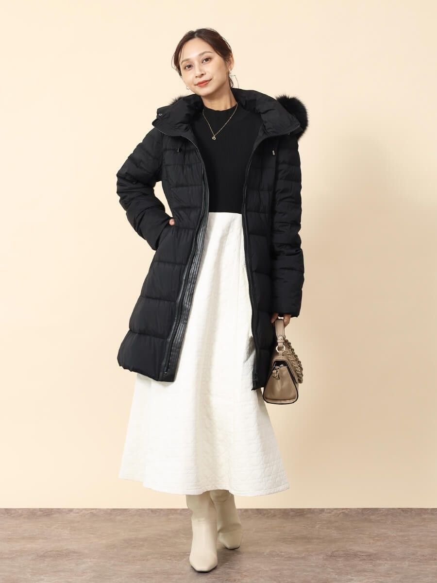 Vin｜フォックスファー付きロングダウンコート | Rakuten Fashion(楽天